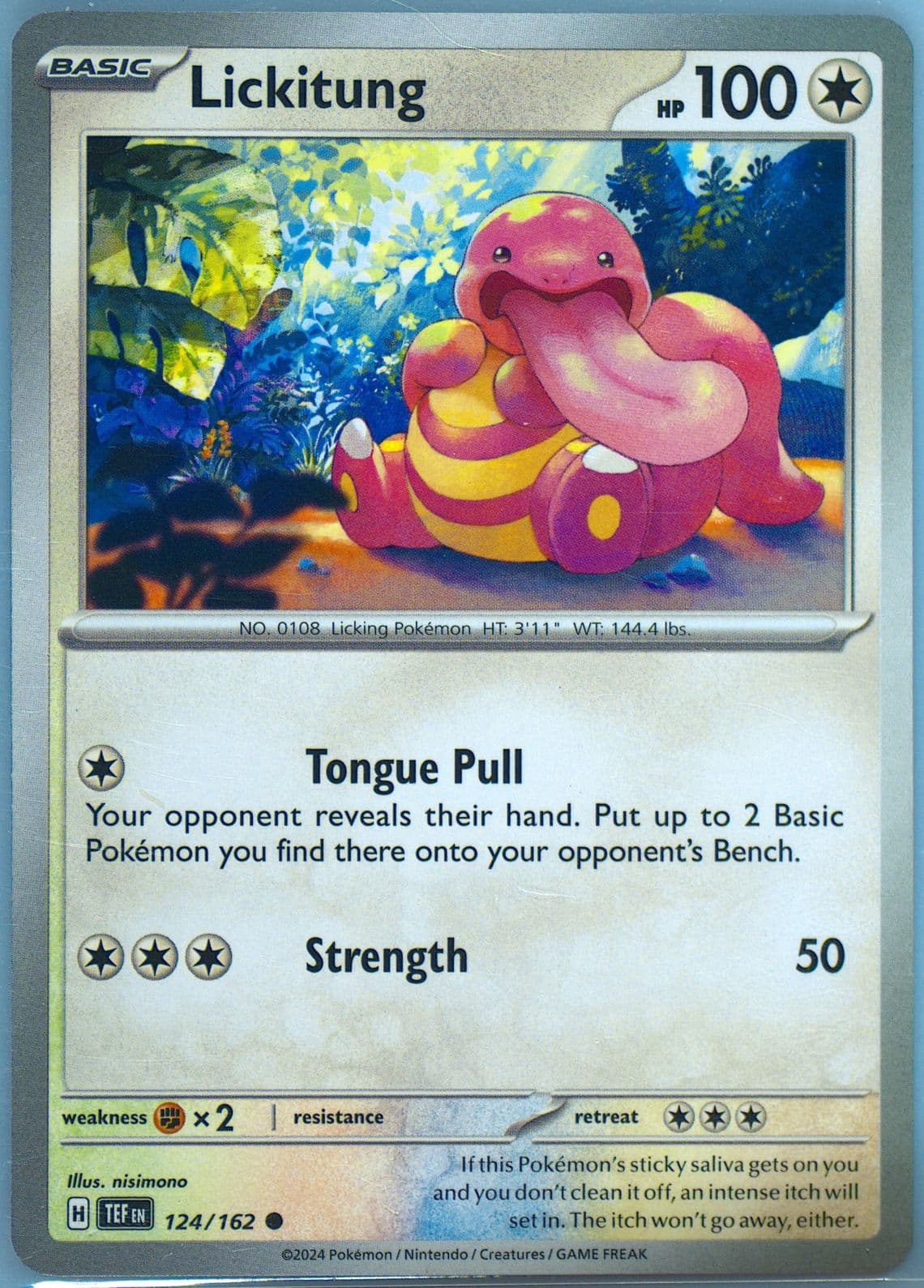 Lickitung (124) 2024 Pokemon Tef EN-Temporal Forces