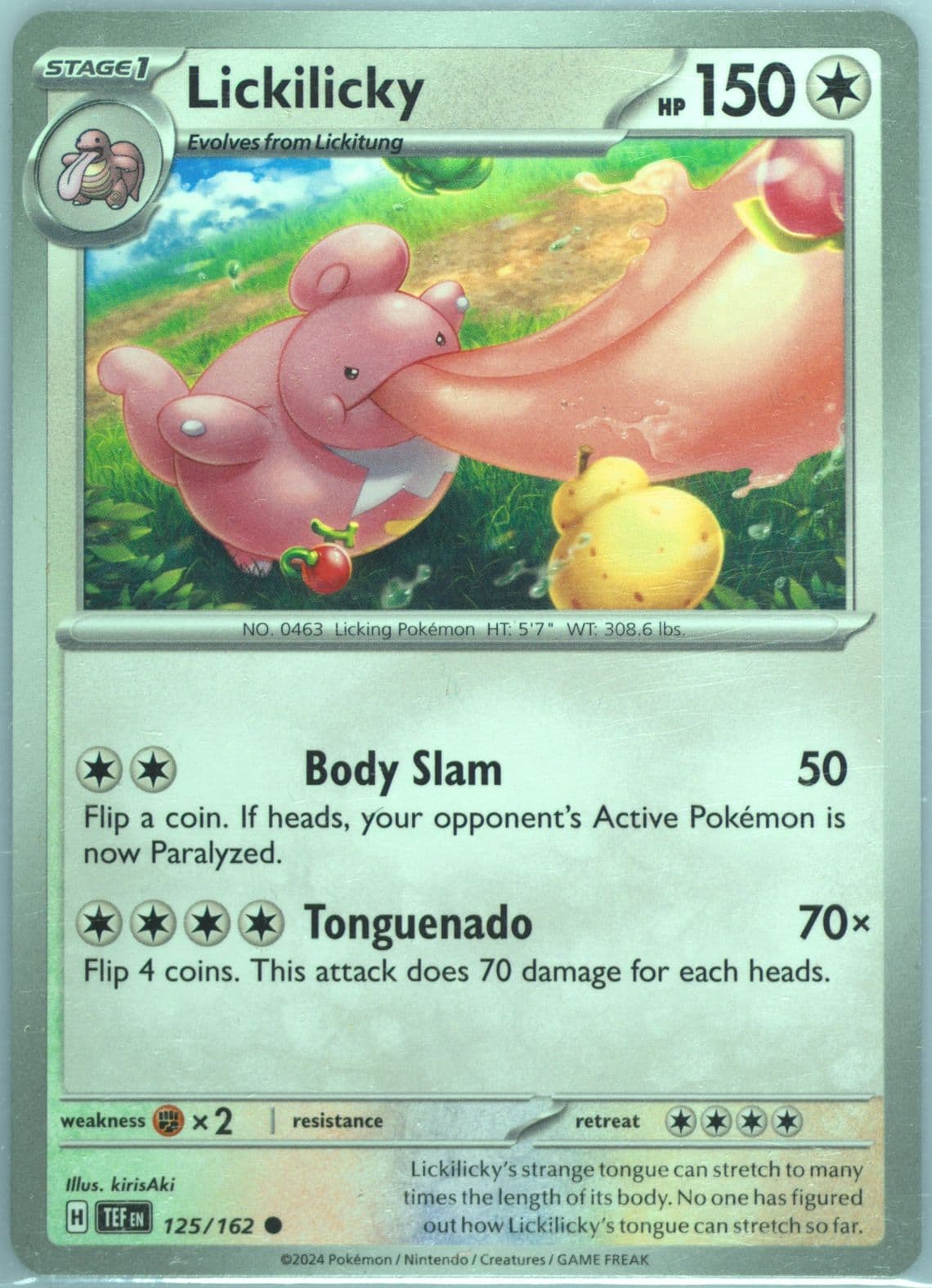 Lickilicky (125) 2024 Pokemon Tef EN-Temporal Forces