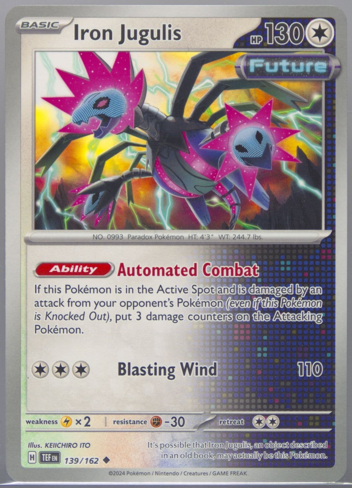Iron Jugulis (139) 2024 Pokemon Tef EN-Temporal Forces