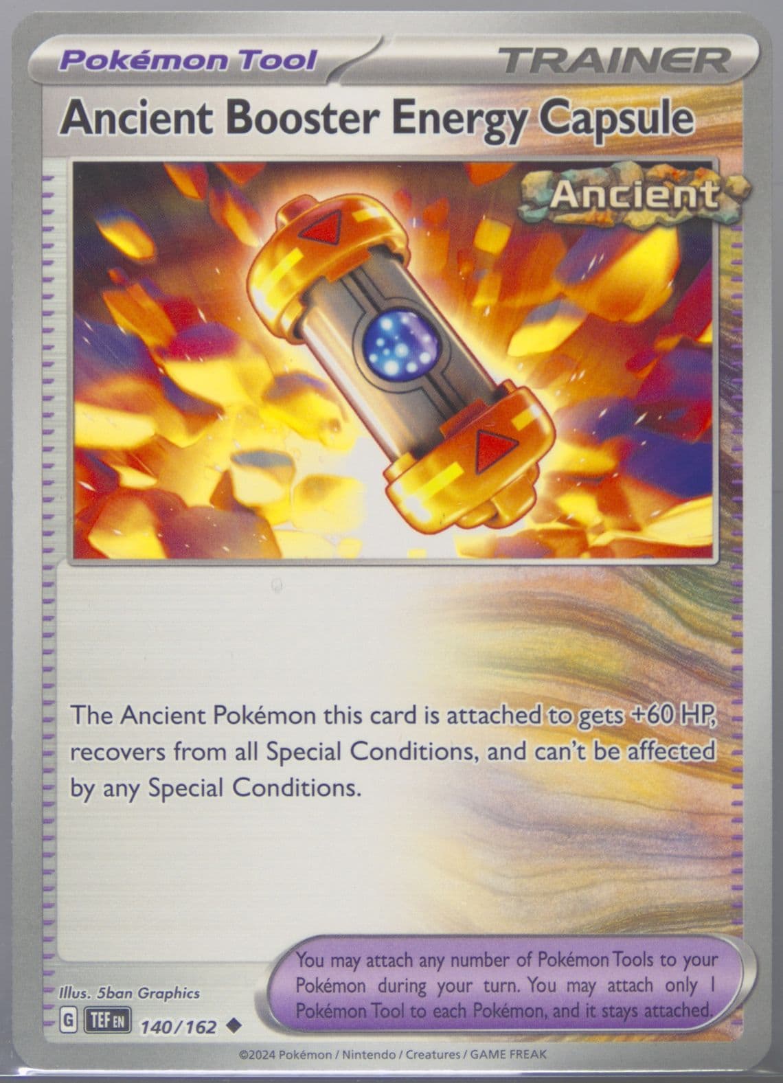 Ancient Booster Energy Capsule (140) 2024 Pokemon Tef EN-Temporal Forces