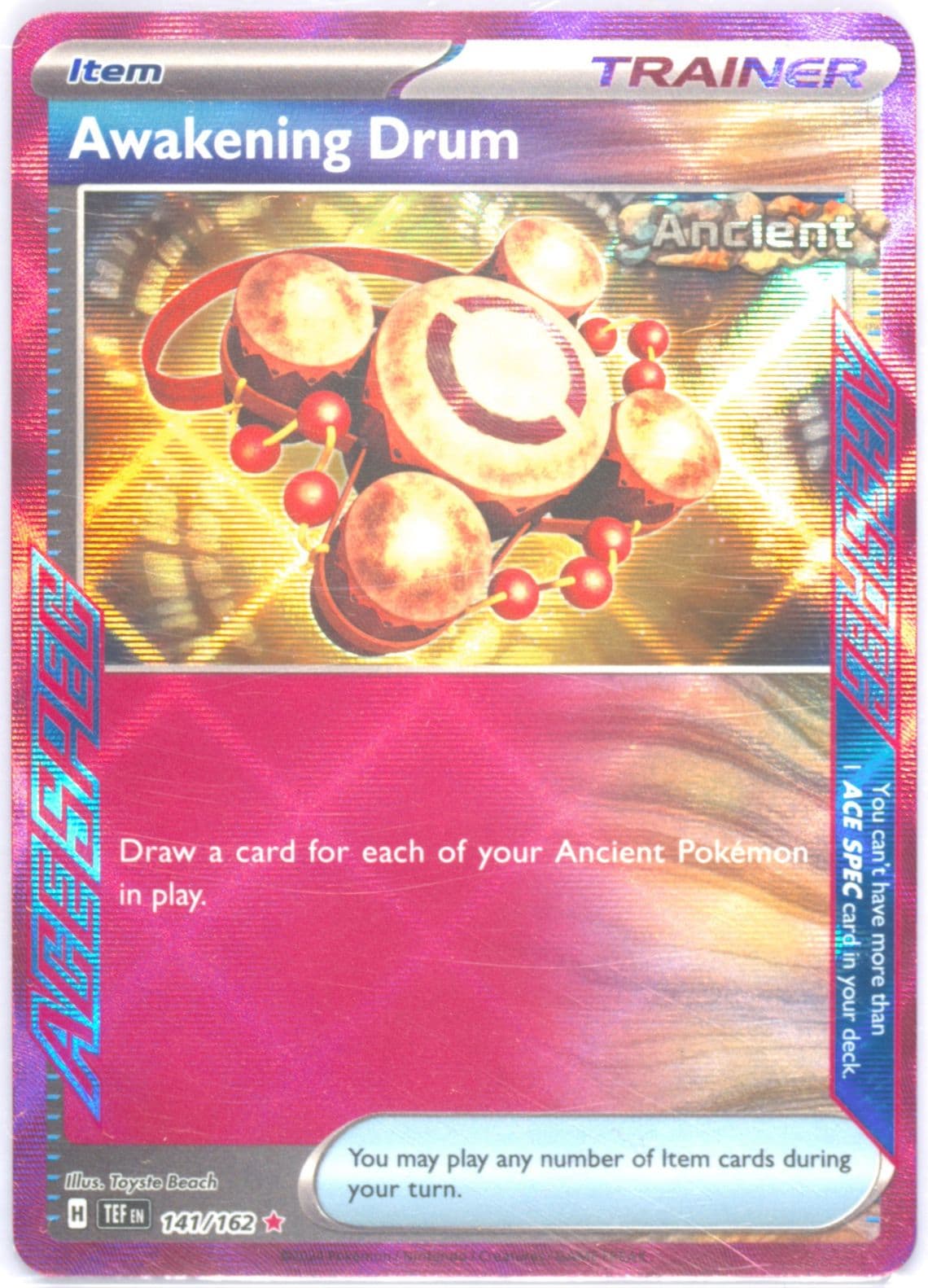 Awakening Drum (141) 2024 Pokemon Tef EN-Temporal Forces