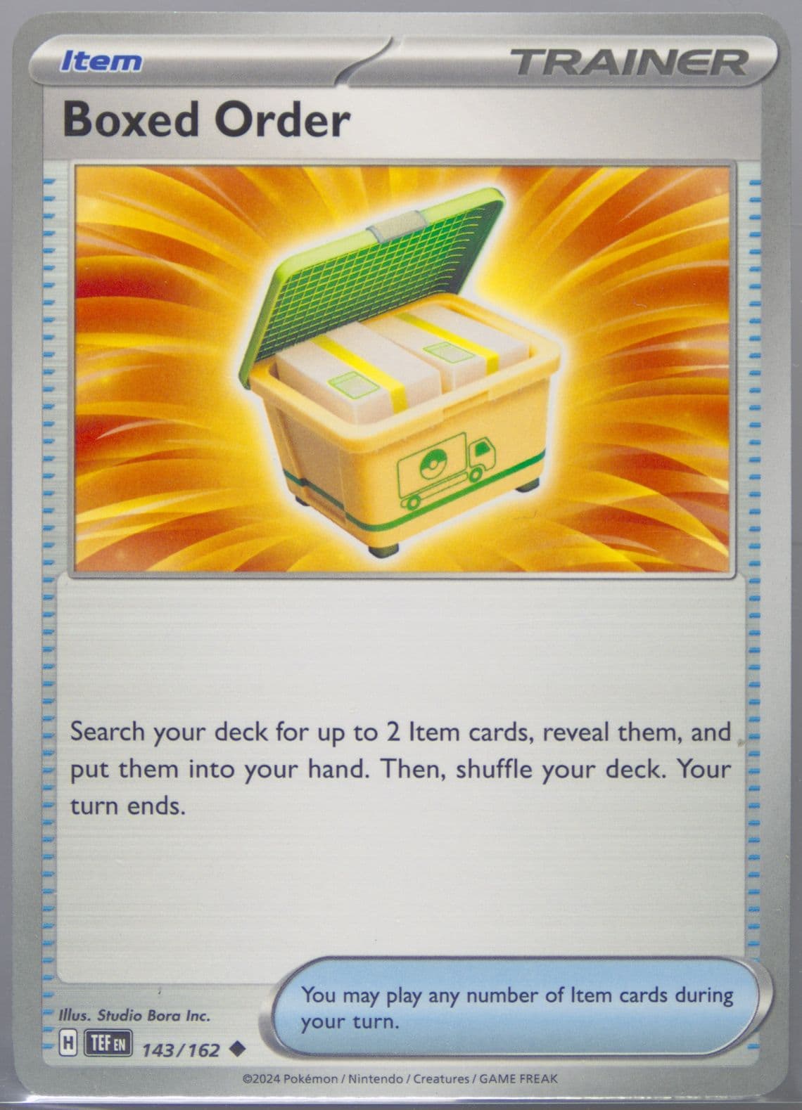 Boxed Order (143) 2024 Pokemon Tef EN-Temporal Forces