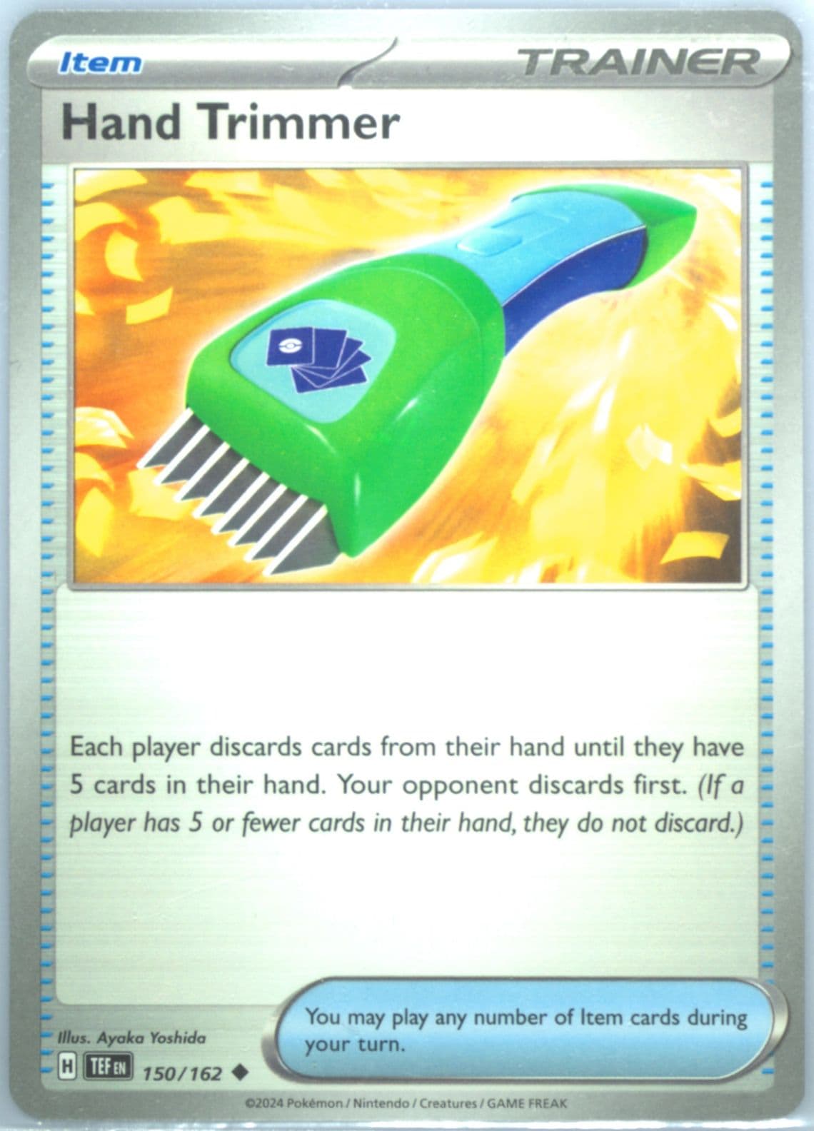 Hand Trimmer (150) 2024 Pokemon Tef EN-Temporal Forces