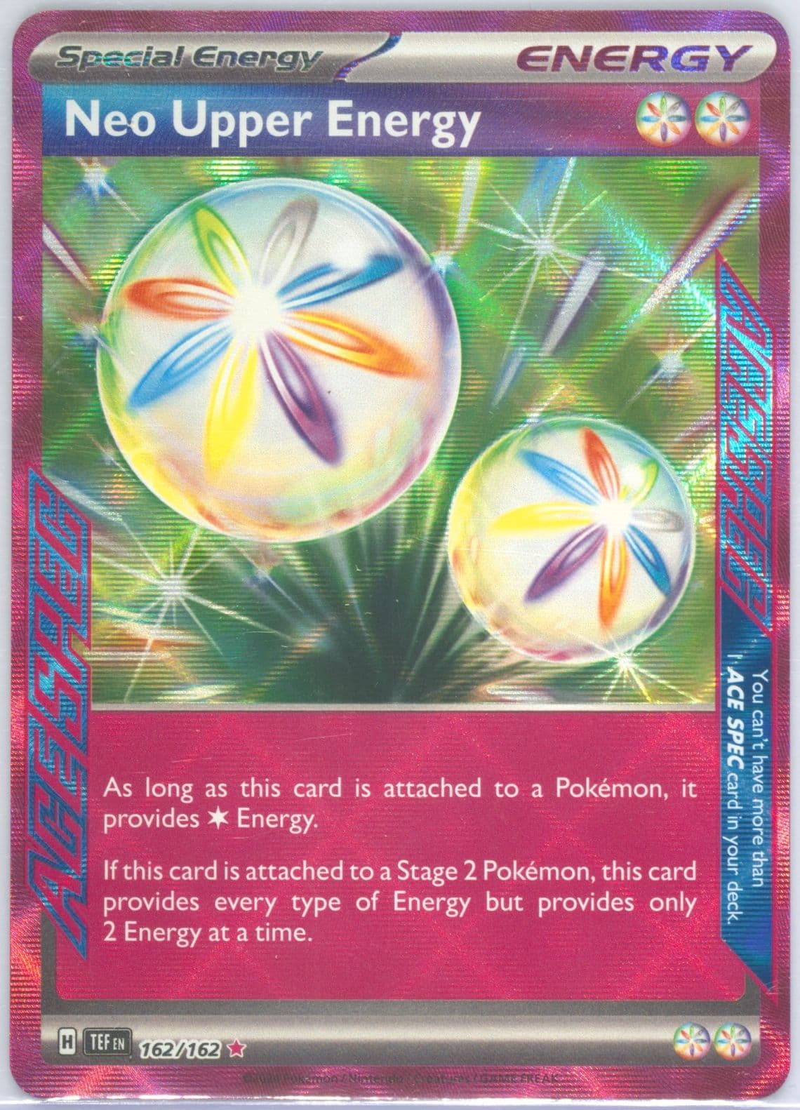 Neo Upper Energy (162) 2024 Pokemon Tef EN-Temporal Forces