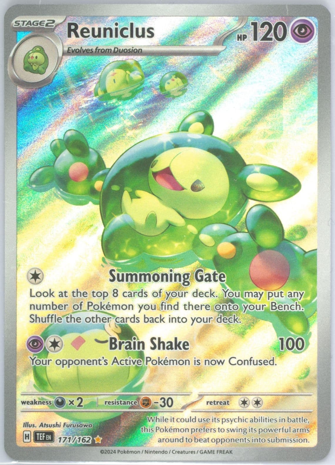 Reuniclus Illustration Rare (171) 2024 Pokemon Tef EN-Temporal Forces