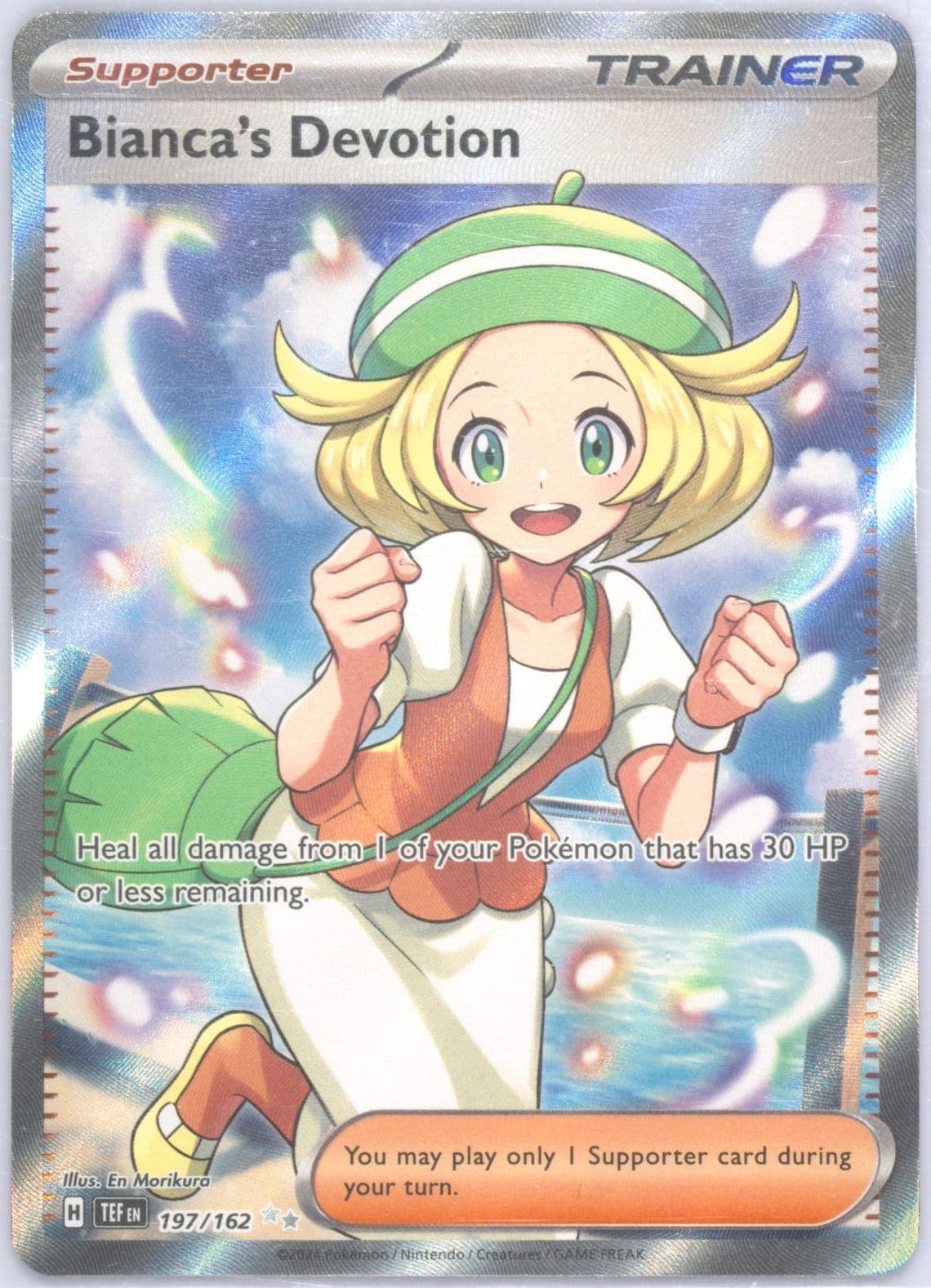 Bianca's Devotion Ultra Rare (197) 2024 Pokemon Tef EN-Temporal Forces
