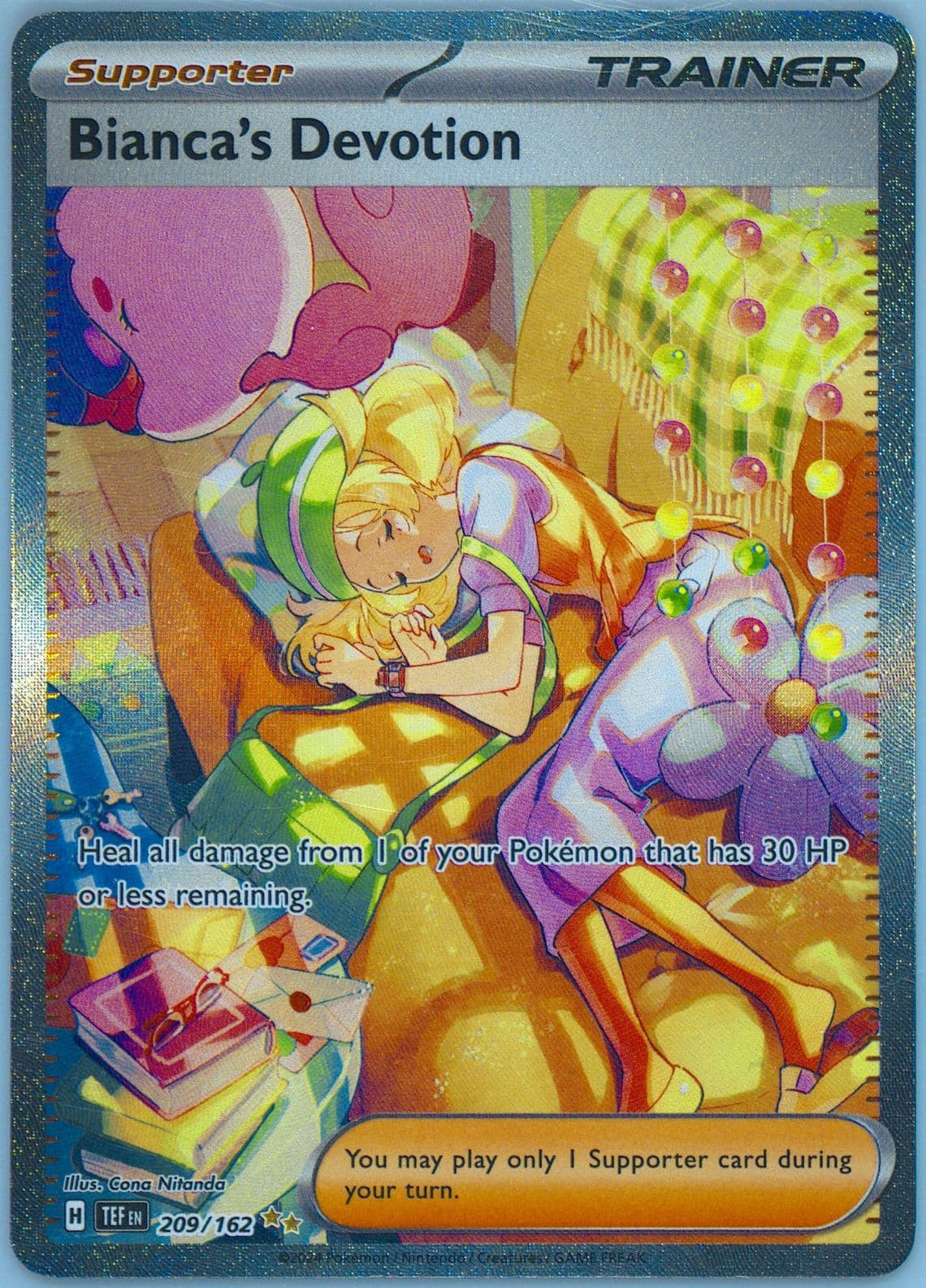 Bianca's Devotion Special Illustration Rare (209) 2024 Pokemon Tef EN-Temporal Forces