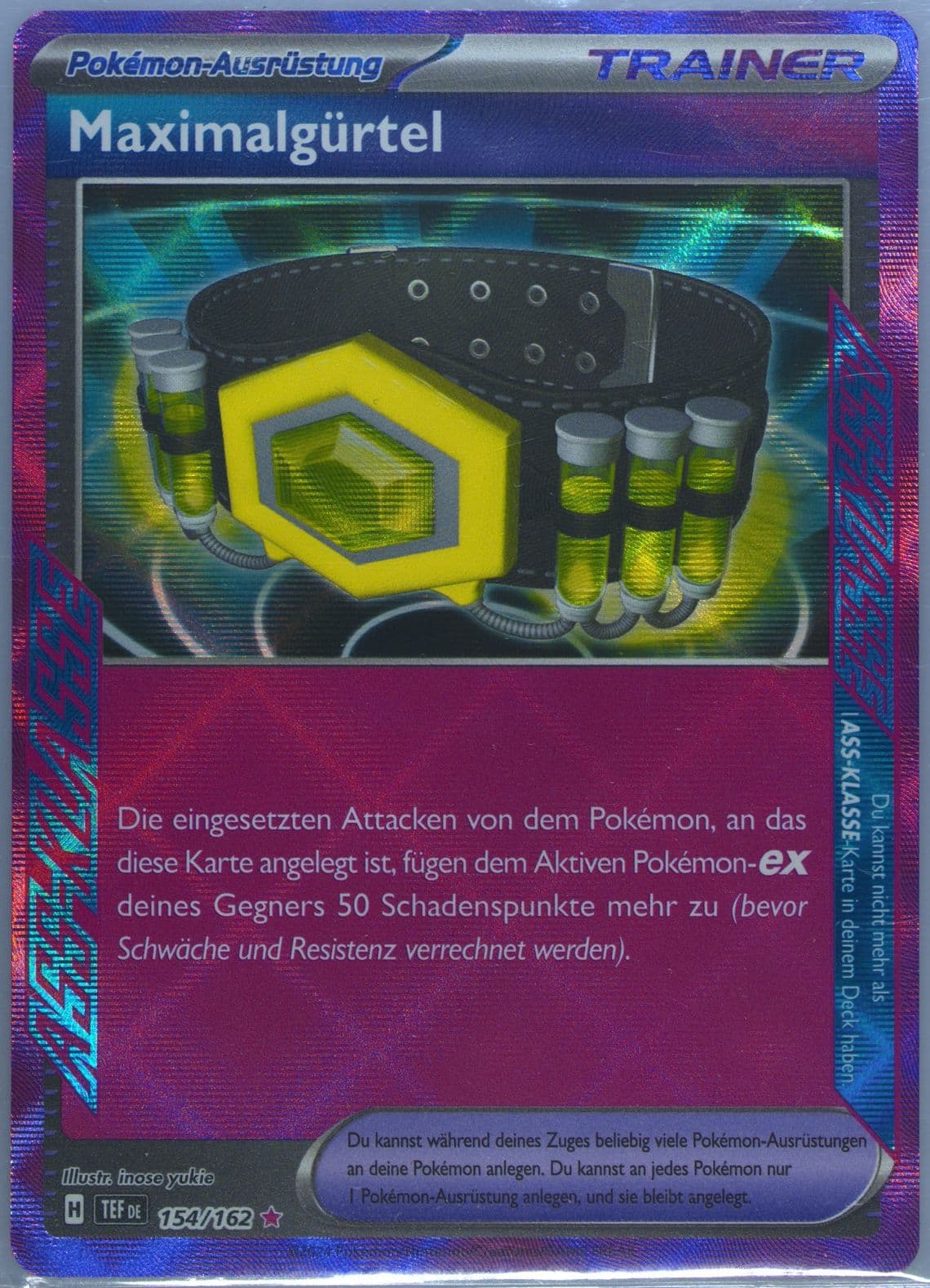 Maximum Belt (154) 2024 Pokemon German Tef de-Temporal Forces
