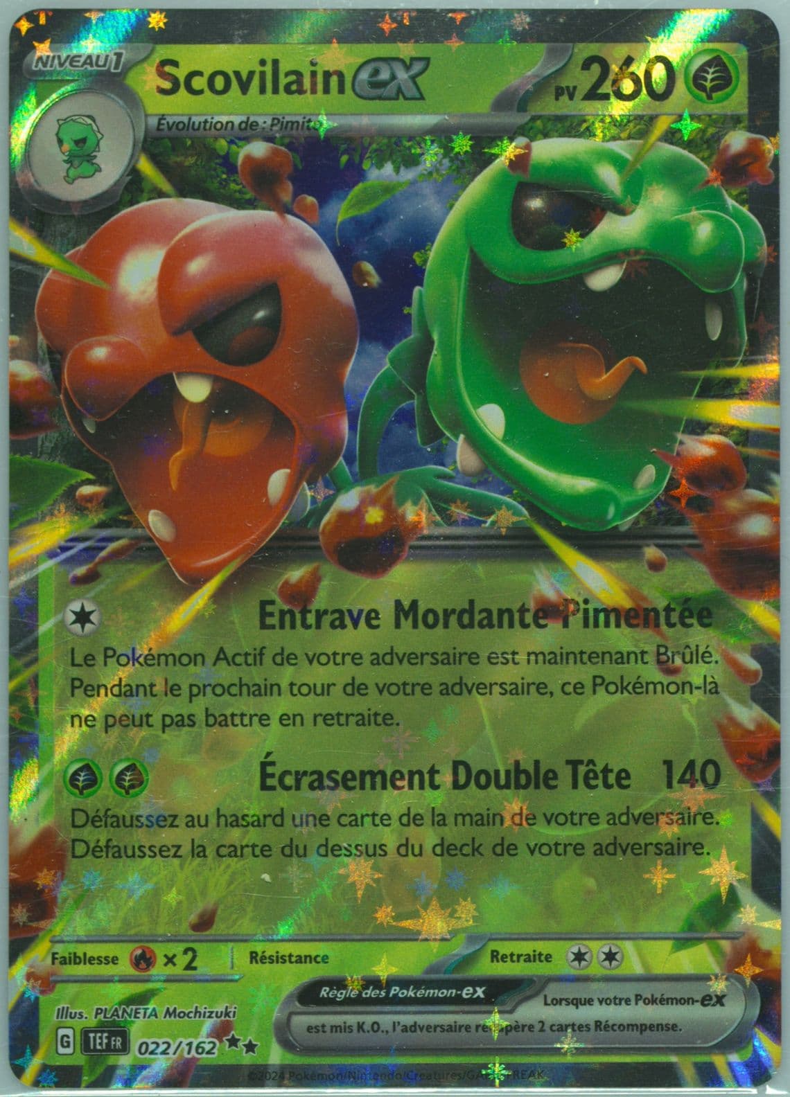 Scovillain EX (022) 2024 Pokemon French Tef FR-Temporal Forces