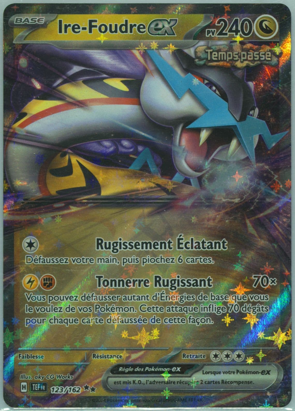 Raging Bolt EX (123) 2024 Pokemon French Tef FR-Temporal Forces