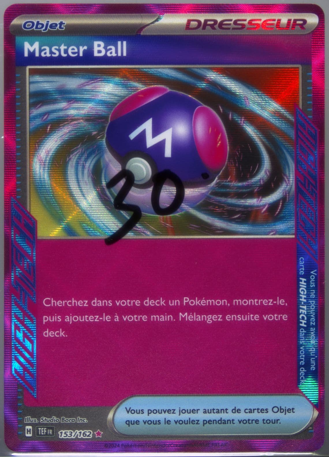 Master Ball (153) 2024 Pokemon French Tef FR-Temporal Forces