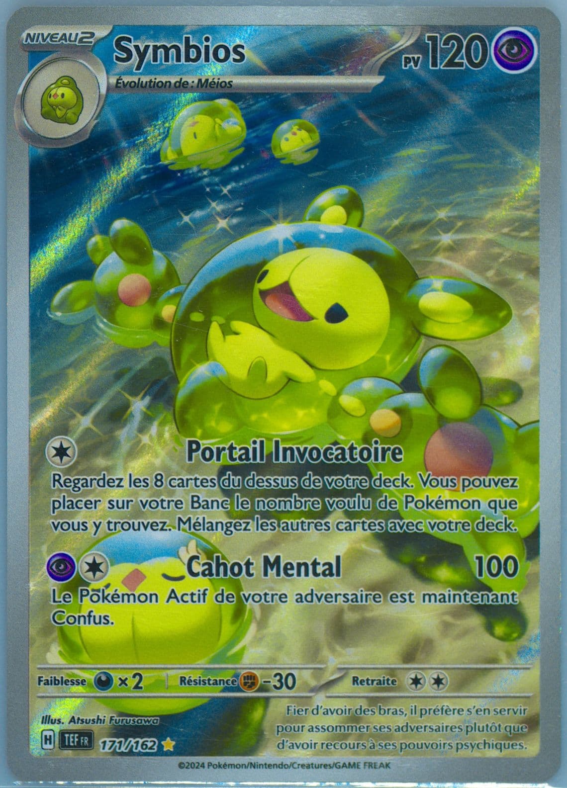 Reuniclus Illustration Rare (171) 2024 Pokemon French Tef FR-Temporal Forces
