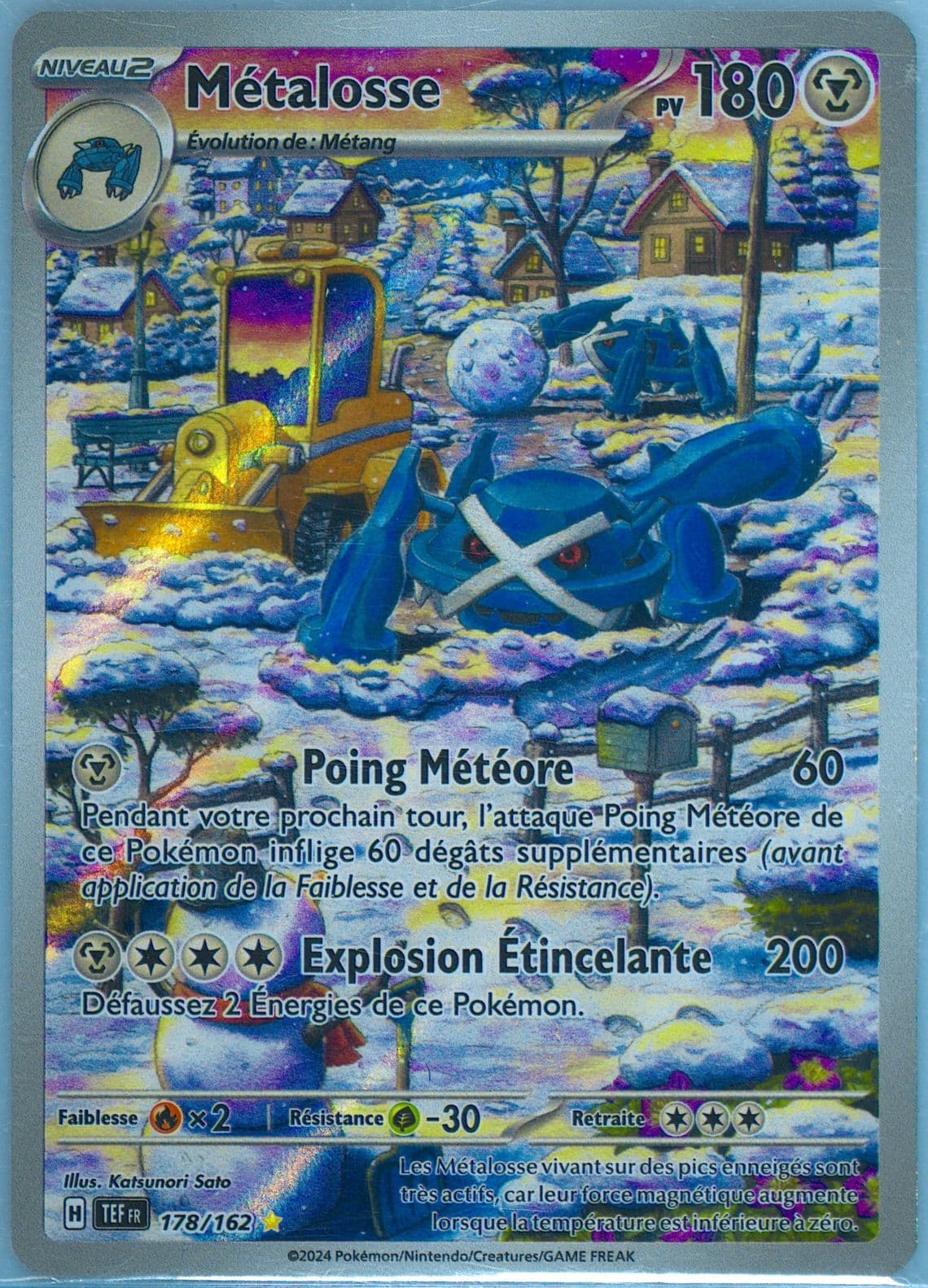 Metagross Illustration Rare (178) 2024 Pokemon French Tef FR-Temporal Forces