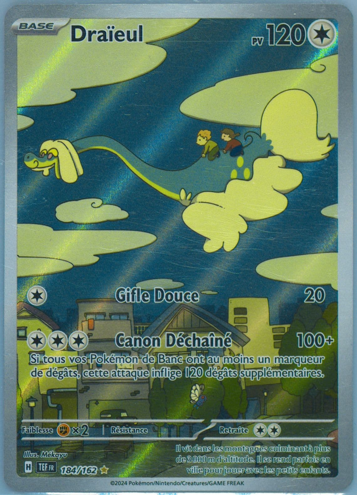 Drampa Illustration Rare (184) 2024 Pokemon French Tef FR-Temporal Forces