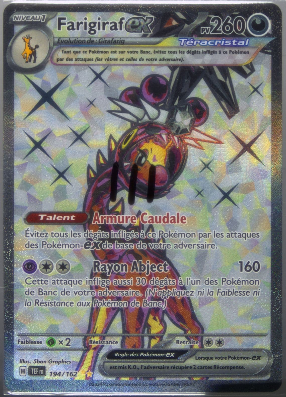 Farigiraf EX Ultra Rare (194) 2024 Pokemon French Tef FR-Temporal Forces