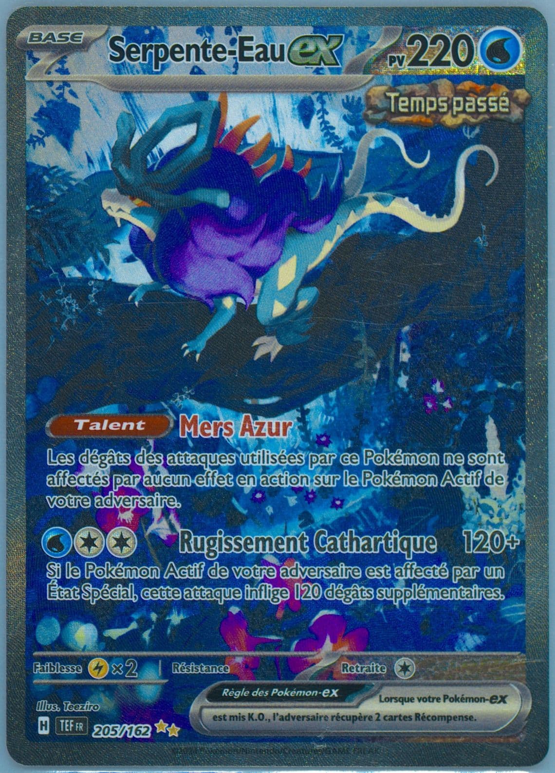 Walking Wake EX Special Illustration Rare (205) 2024 Pokemon French Tef FR-Temporal Forces