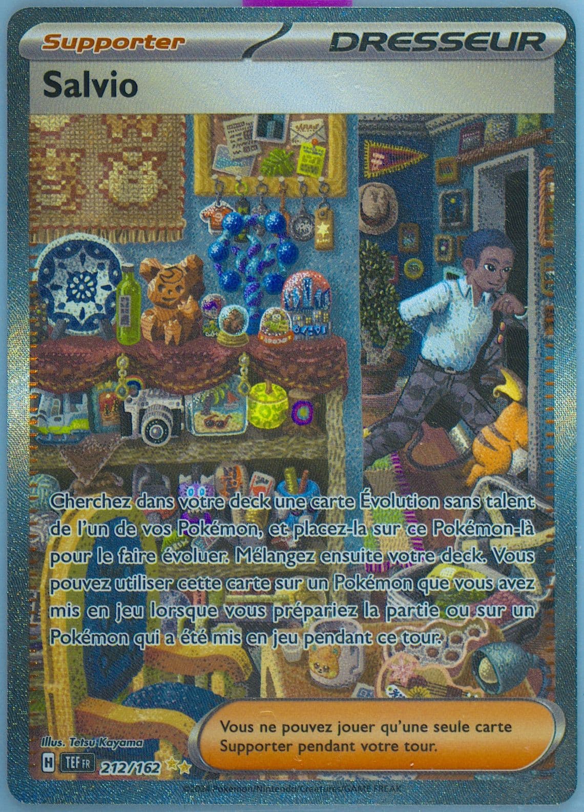 Salvatore Special Illustration Rare (212) 2024 Pokemon French Tef FR-Temporal Forces