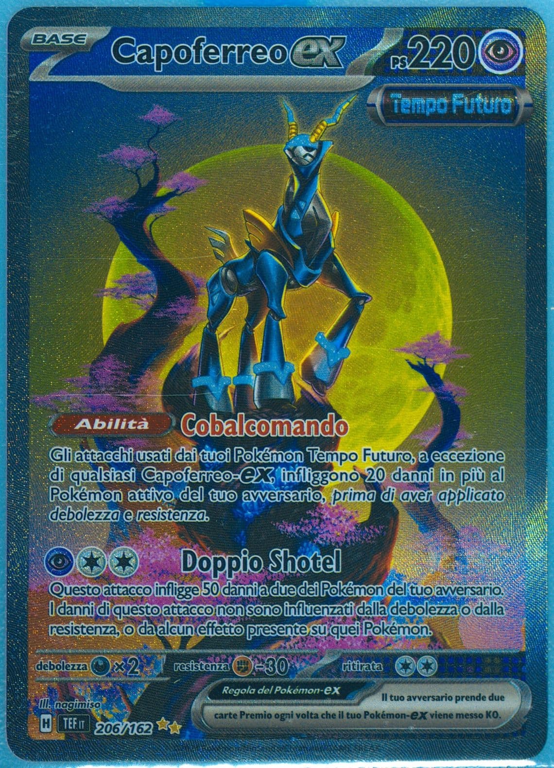 Iron Crown EX Special Illustration Rare (206) 2024 Pokemon Italian Tef It-Temporal Forces