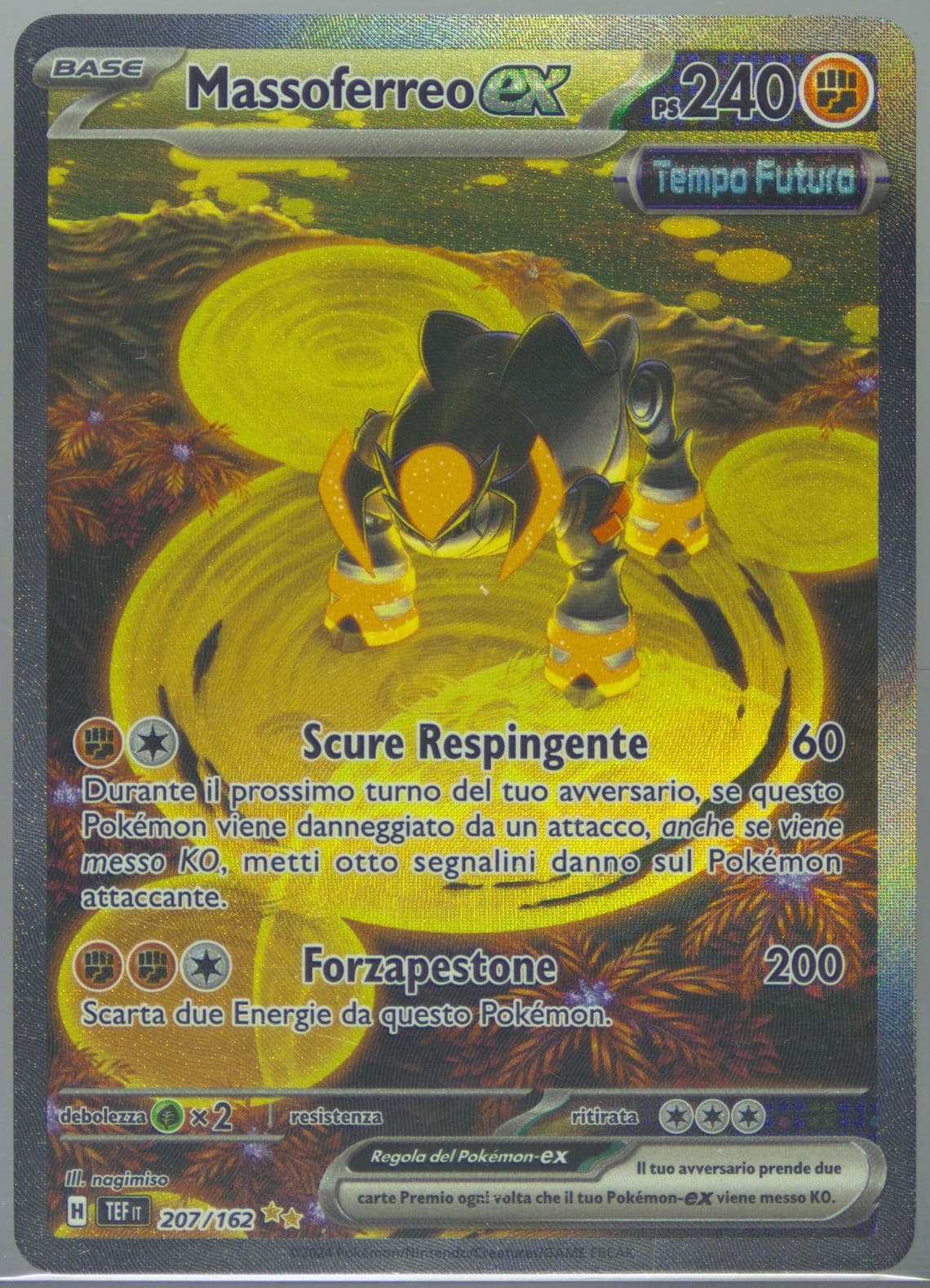 Iron Boulder EX Special Illustration Rare (207) 2024 Pokemon Italian Tef It-Temporal Forces