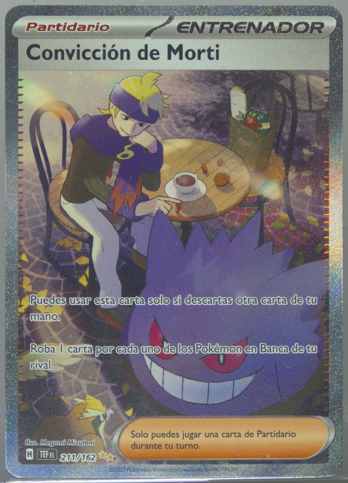 Morty's Conviction Special Illustration Rare (211) 2024 Pokemon Spanish Tef ES-Temporal Forces