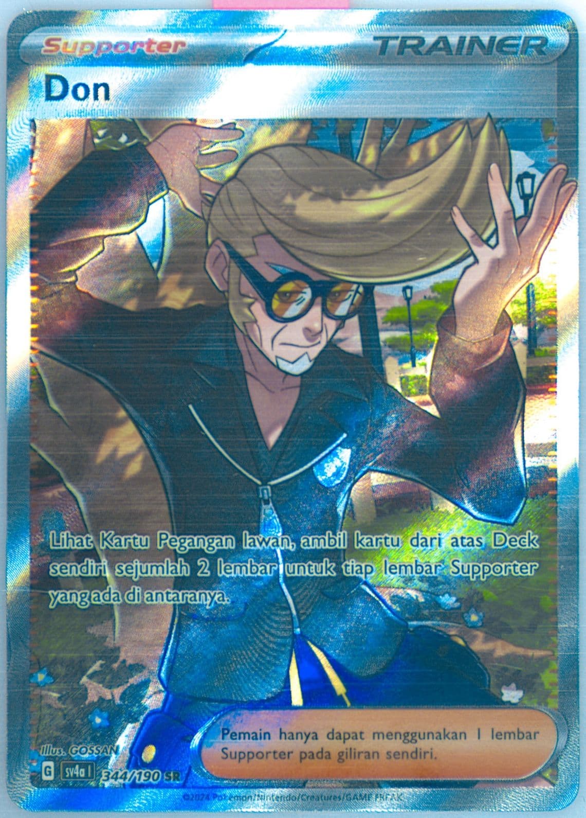 Clive Super Rare (344) 2024 Pokemon Indonesian Sv4a I-Shiny Treasure EX