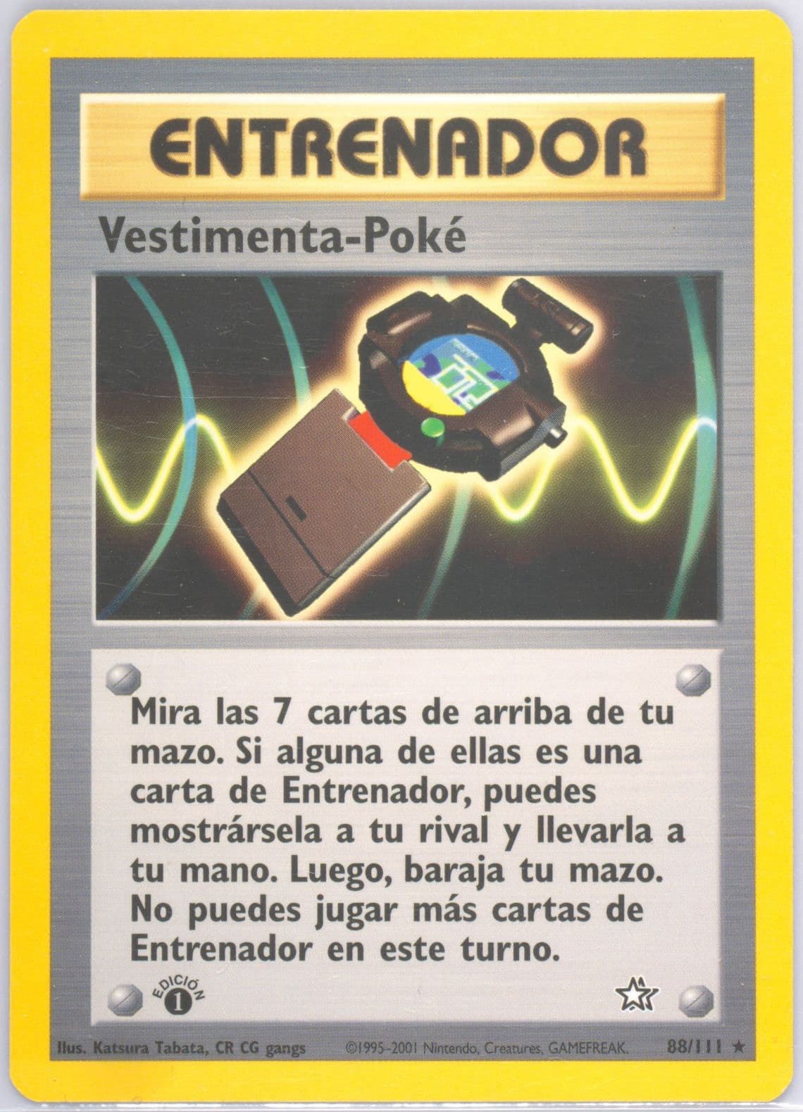 Vestimenta-Poke 1st Edition (88) 2001 Pokemon Spanish Neo Genesis