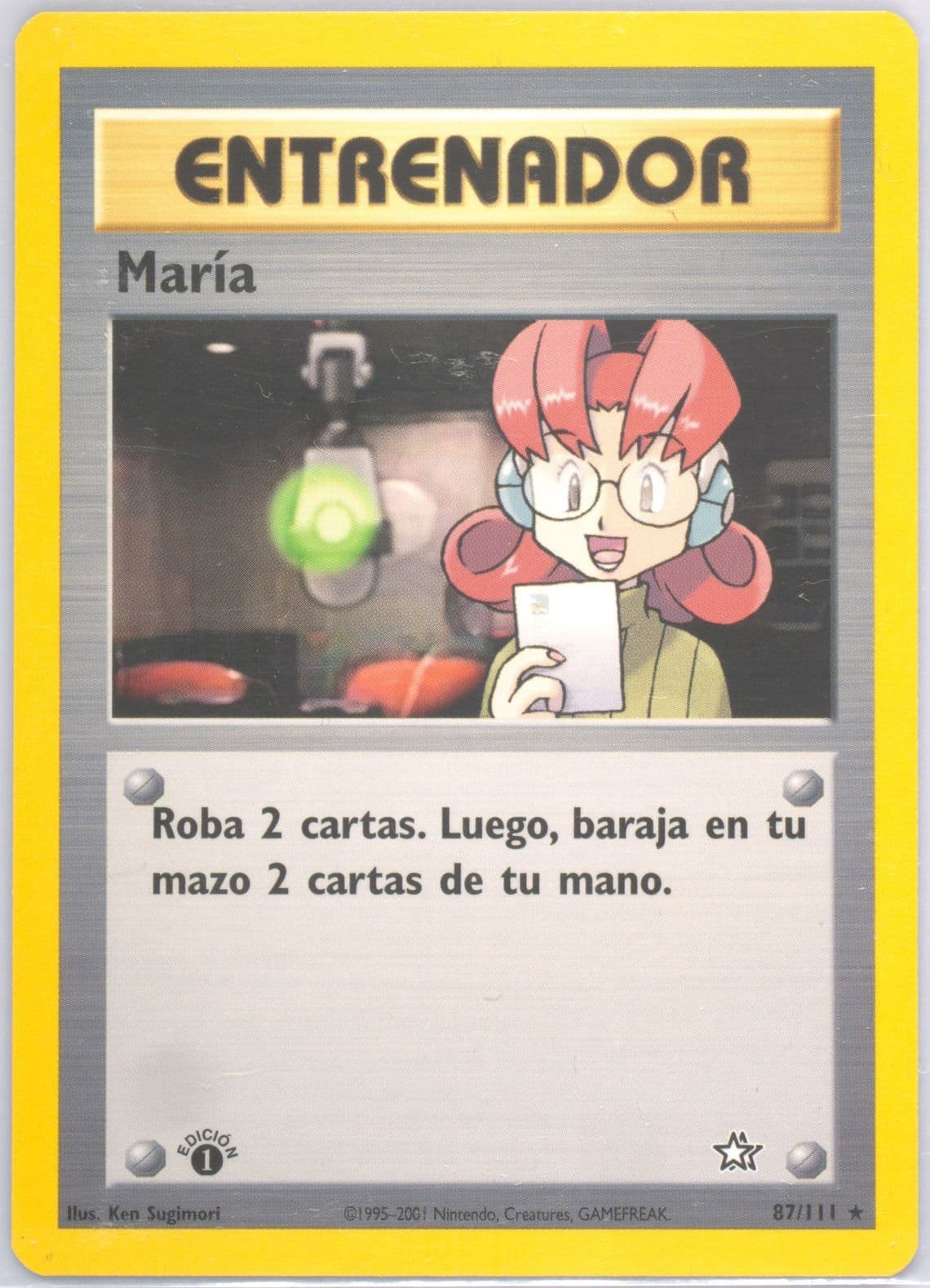 Maria 1st Edition (87) 2001 Pokemon Spanish Neo Genesis