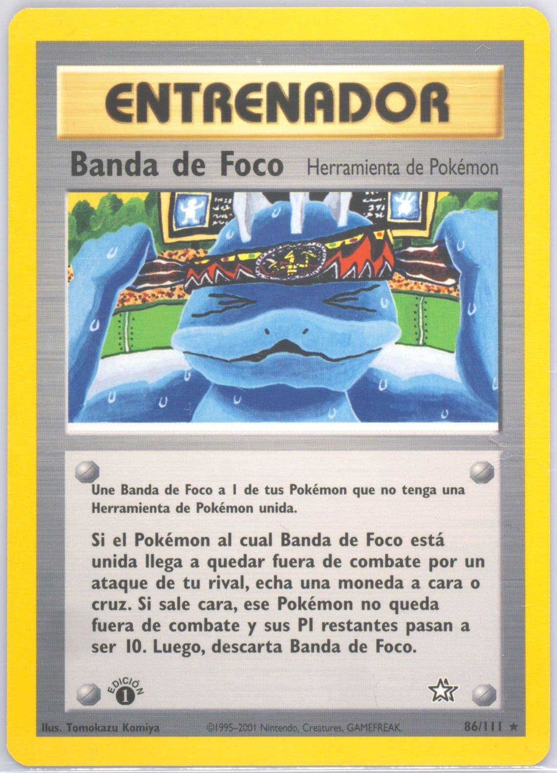 Banda de Foco 1st Edition (86) 2001 Pokemon Spanish Neo Genesis