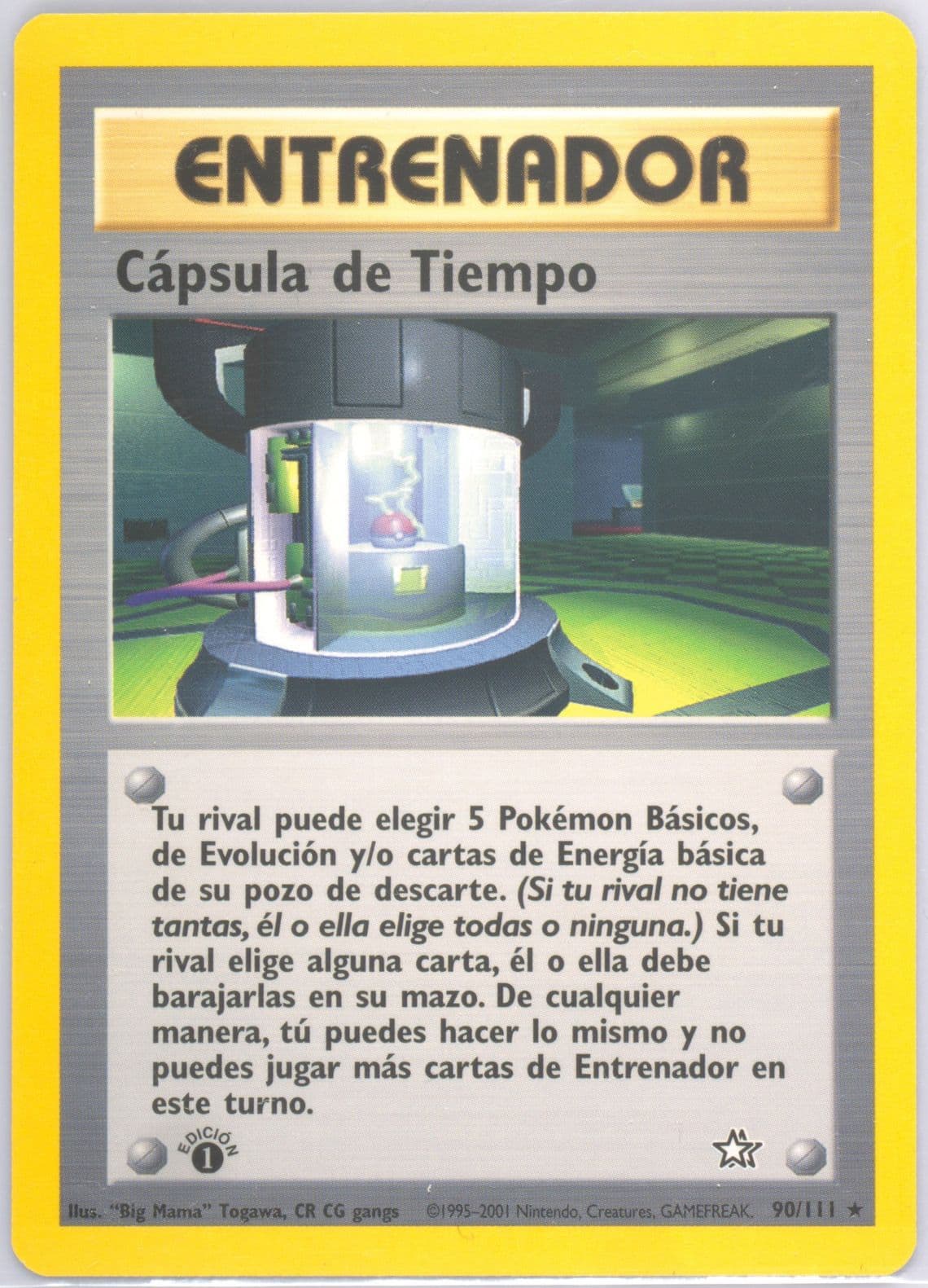 Capsula de Tiempo 1st Edition (90) 2001 Pokemon Spanish Neo Genesis