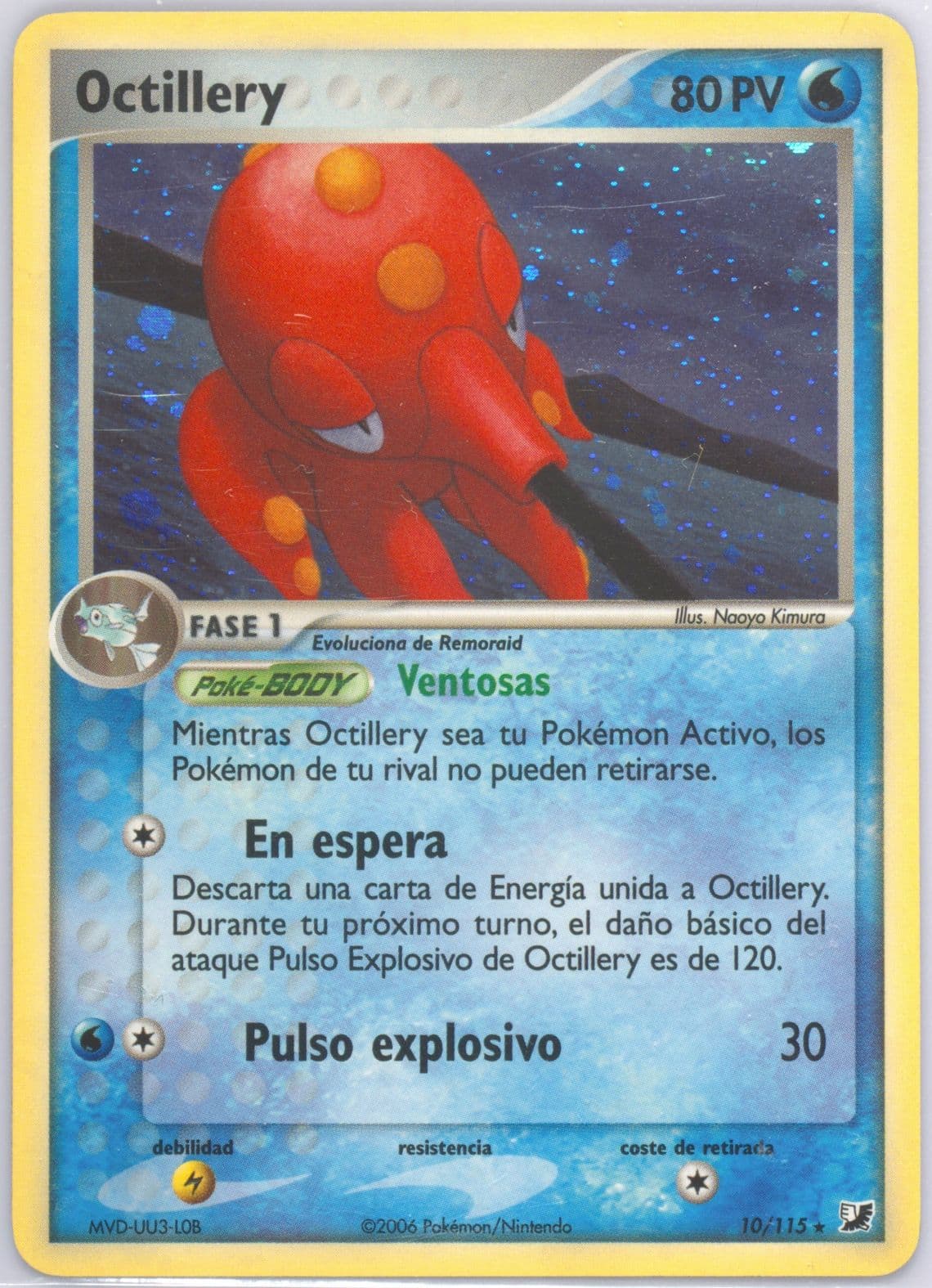 Octillery-Holo Spanish (10) 2005 Pokemon EX Unseen Forces