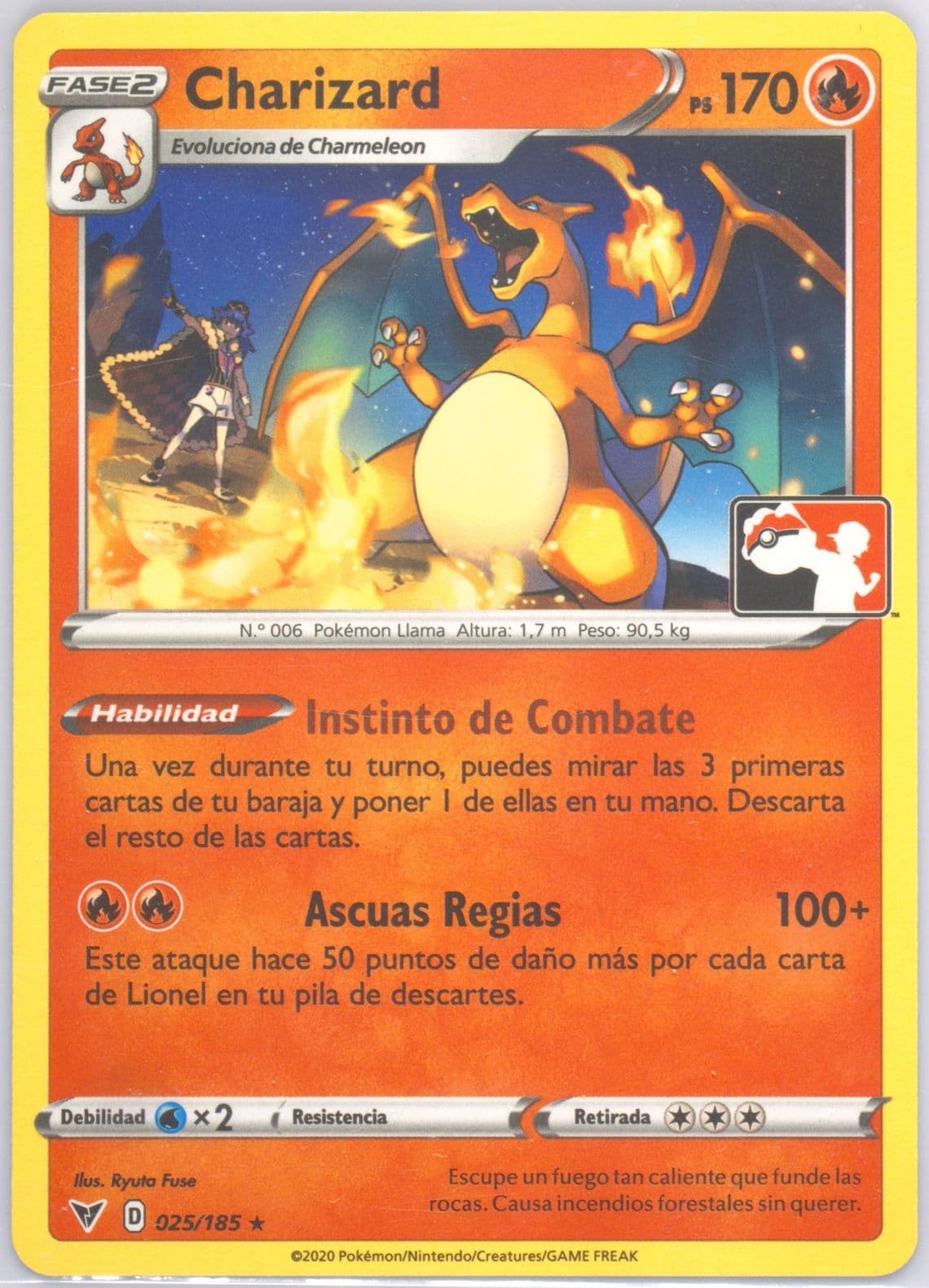 Charizard Spanish (025) 2022 Pokemon Play! Pokemon Prize Pack: Series 1