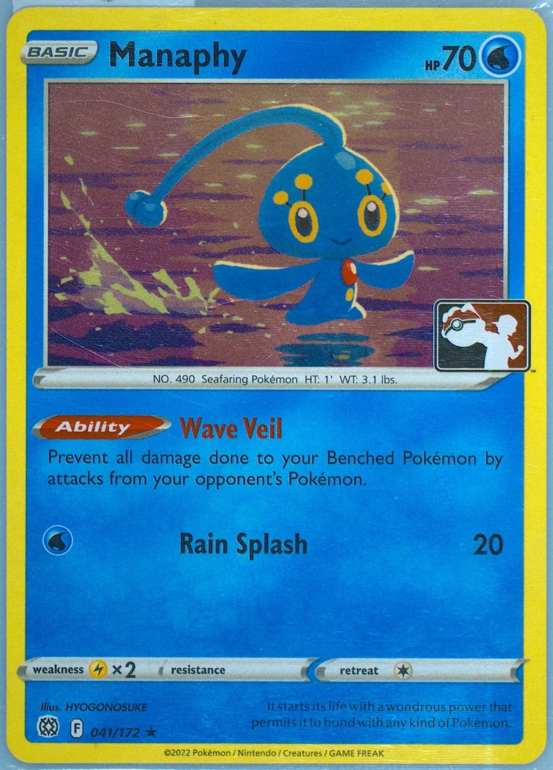 Manaphy Holo (041) 2023 Pokemon Play! Pokemon Prize Pack: Series 3