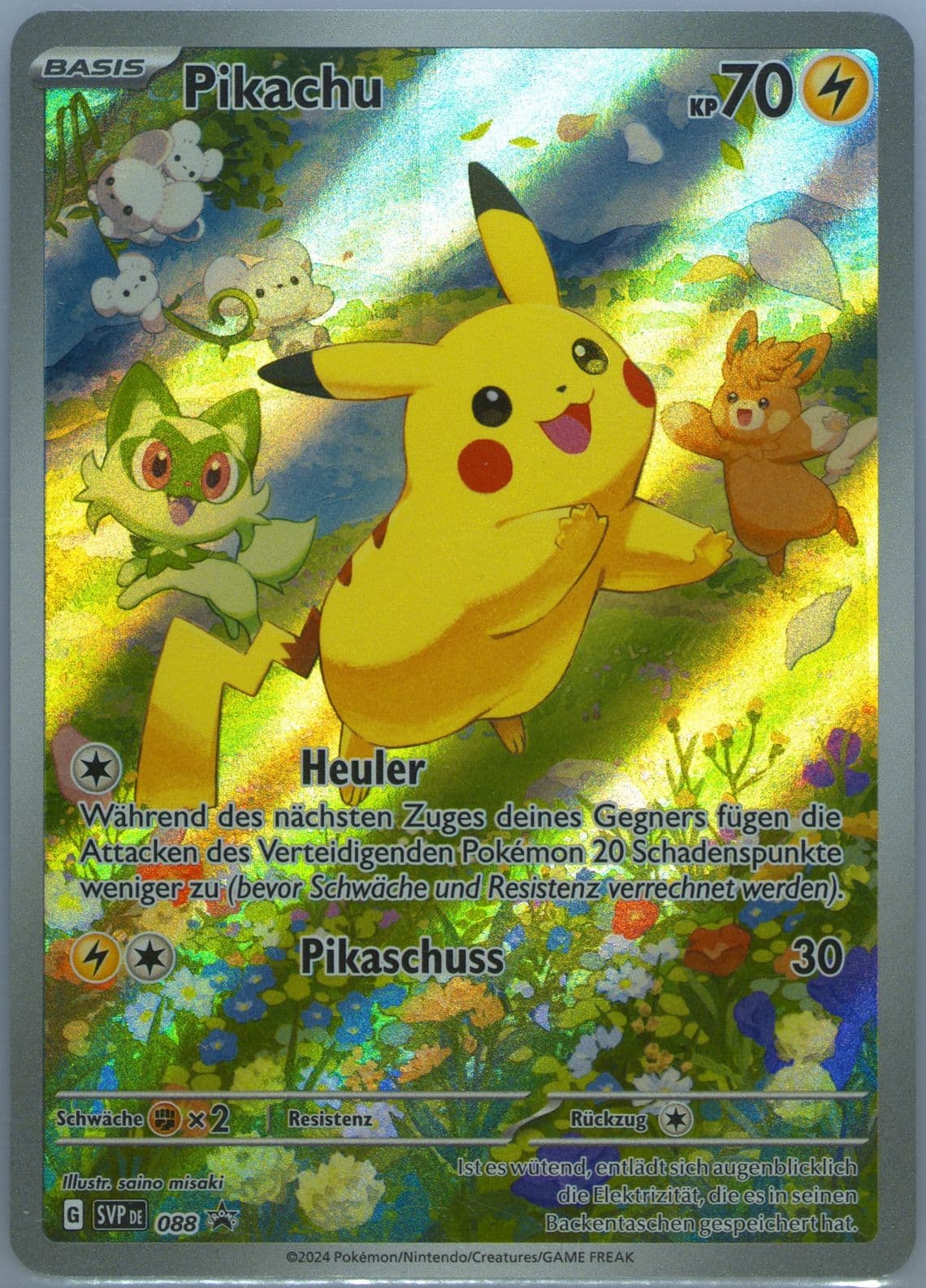 Pikachu Paldea Adventure Chest (088) 2024 Pokemon German Svp de-SV Black Star Promo