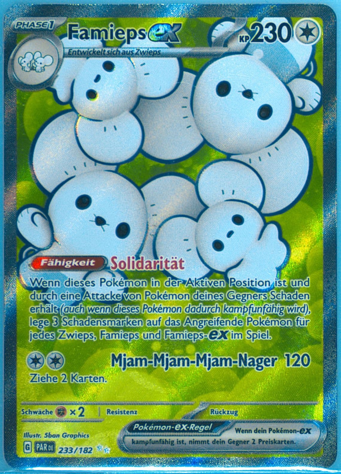 Maushold EX Ultra Rare (233) 2023 Pokemon German Par de-Paradox Rift