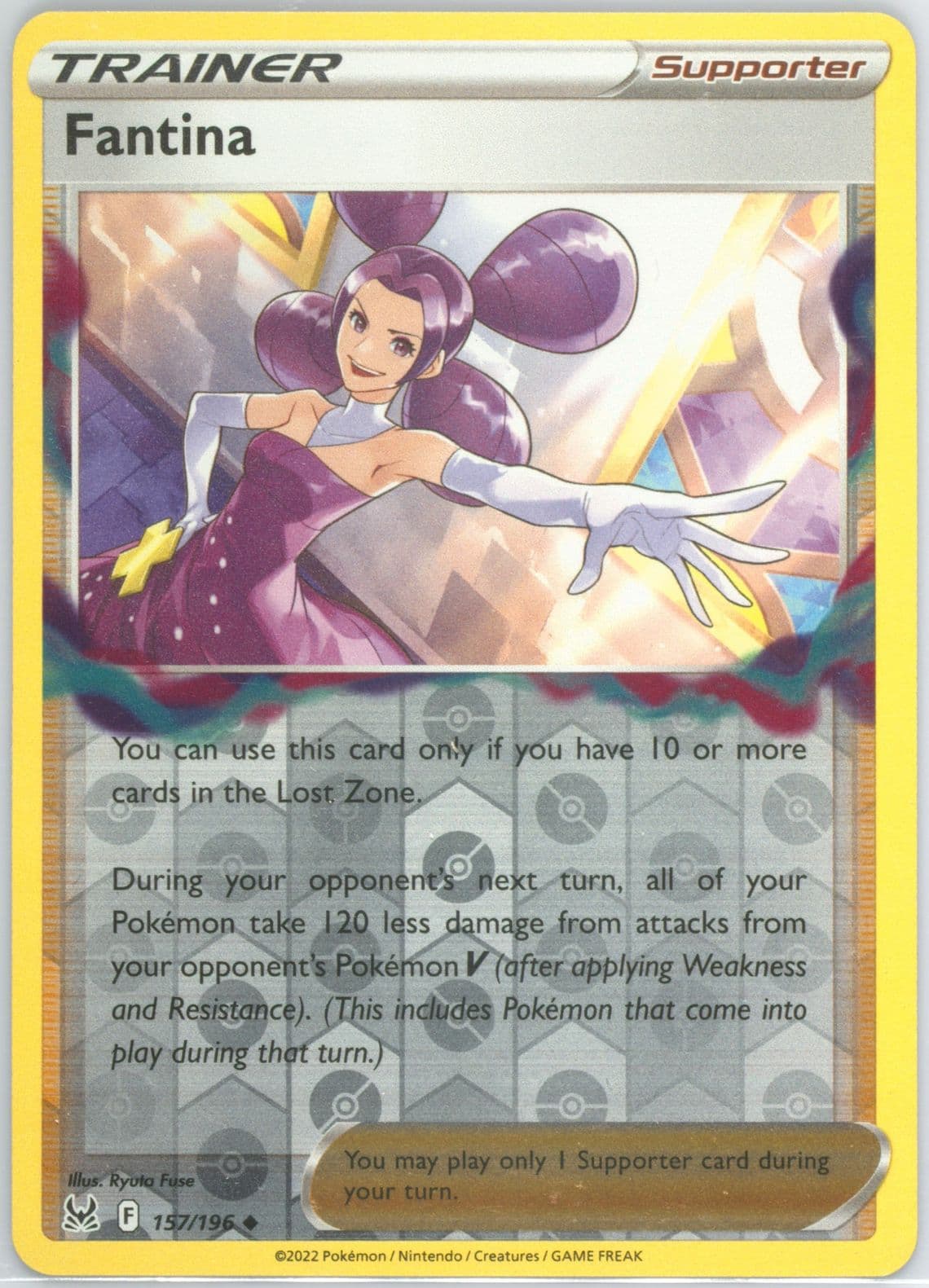 Fantina-Reverse Foil (157) 2022 Pokemon Sword & Shield Lost Origin