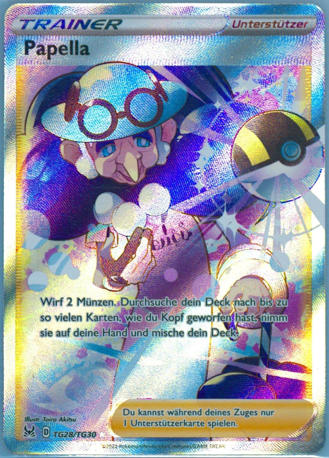 Full Art/Papella German (TG28) 2022 Pokemon Sword & Shield Lost Origin