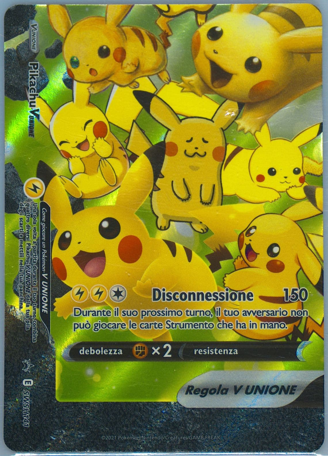 Pikachu V-Union Celebrations Collection-Italian (141) 2021 Pokemon Swsh Black Star Promo