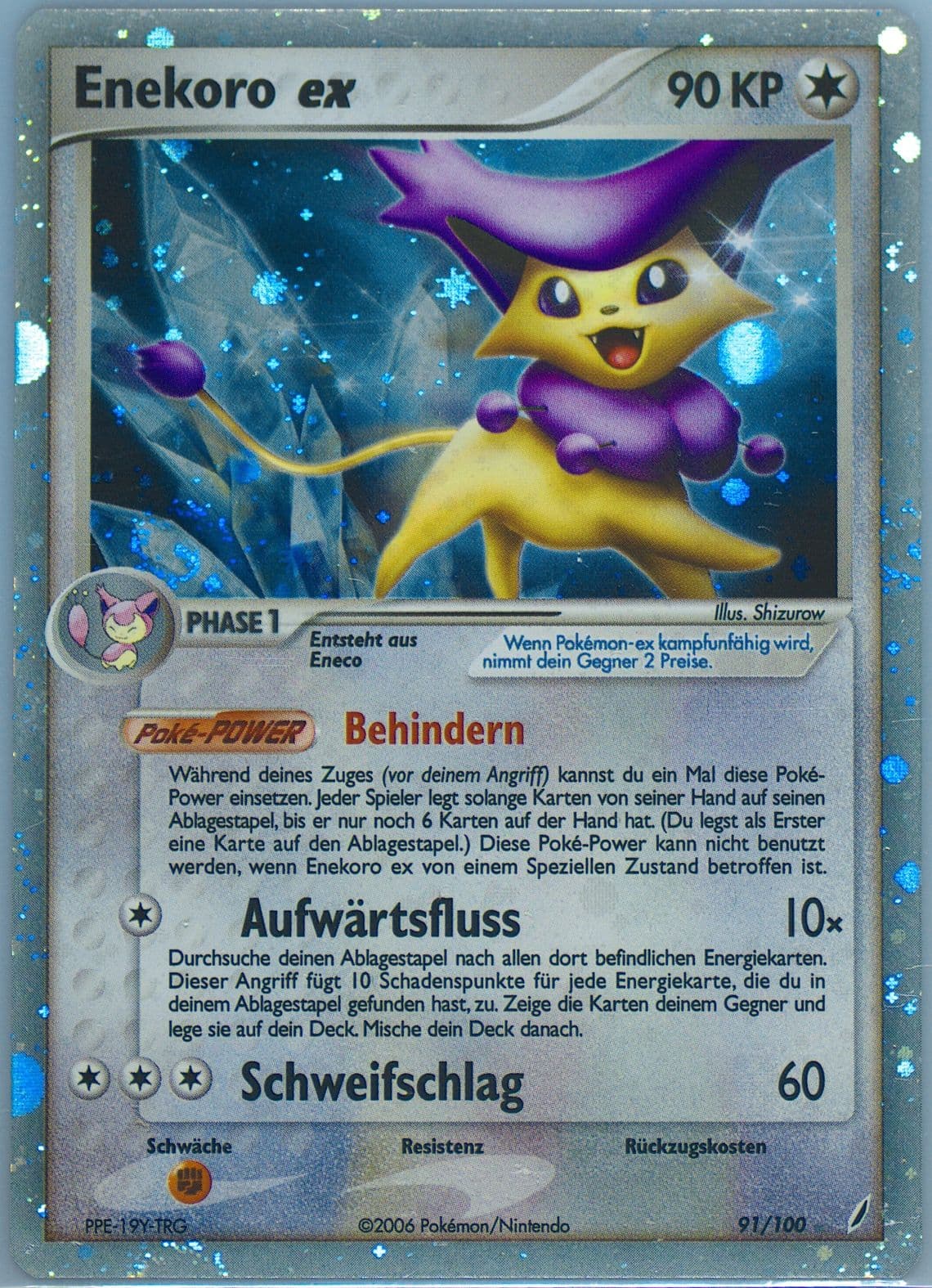 Enekoro EX-Holo German (91) 2006 Pokemon EX Crystal Guardians