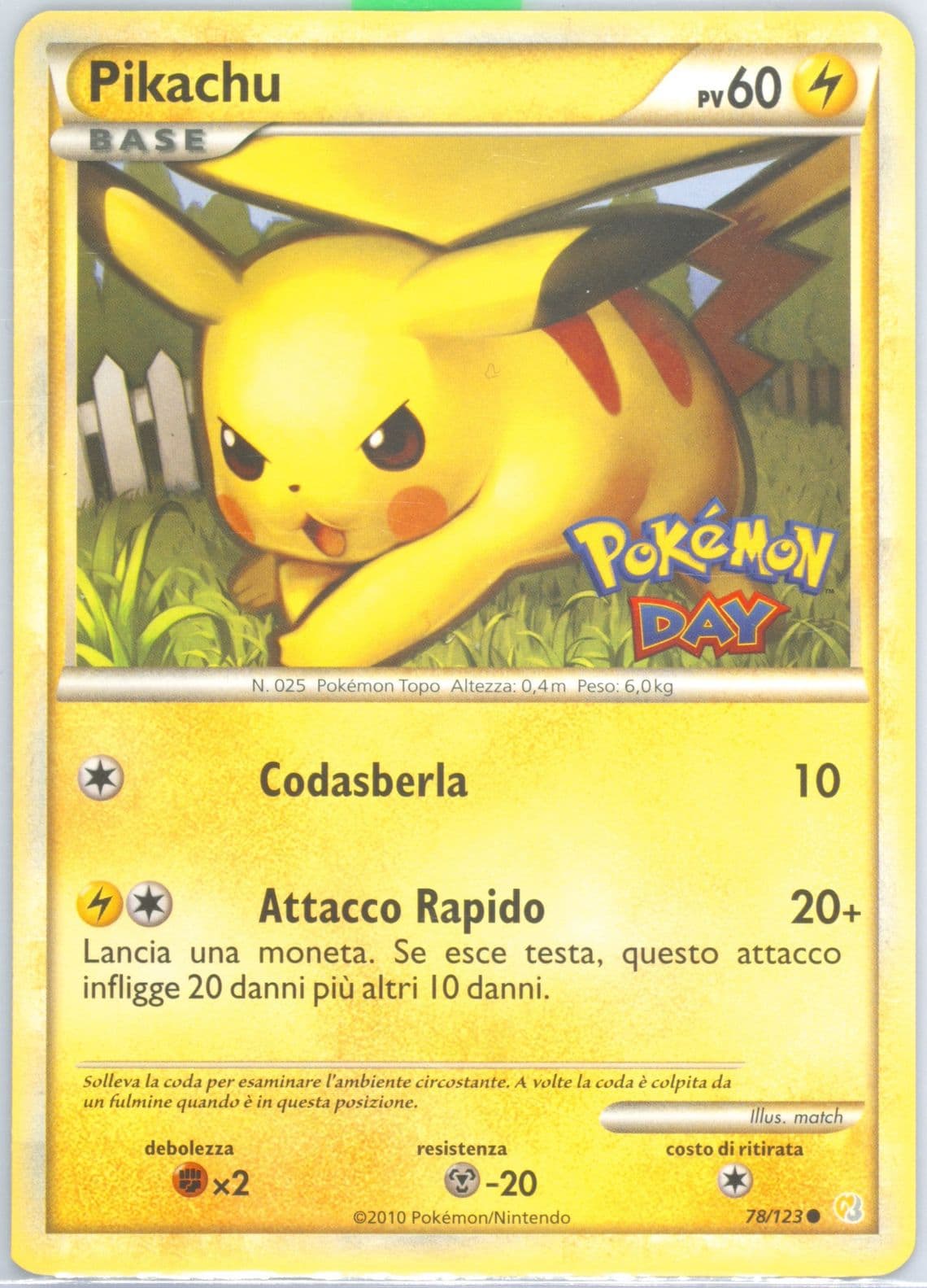 Pikachu Pokemon Day 2010-Italian (78) 2010 Pokemon Heartgold & Soulsilver