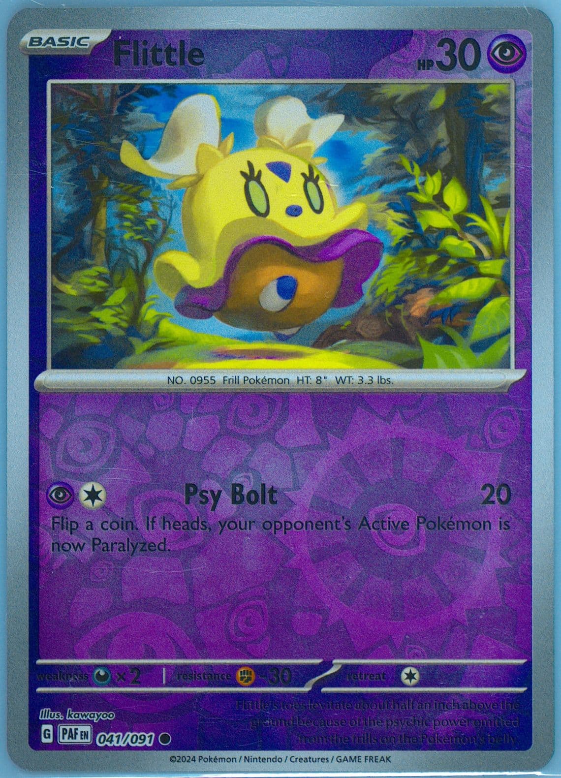 Flittle Reverse Holo (041) 2024 Pokemon Paf EN-Paldean Fates