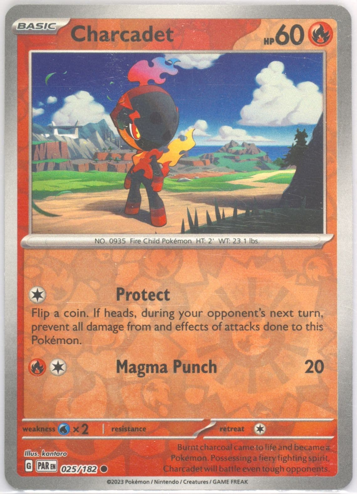 Charcadet Reverse Holo (025) 2023 Pokemon Par EN-Paradox Rift