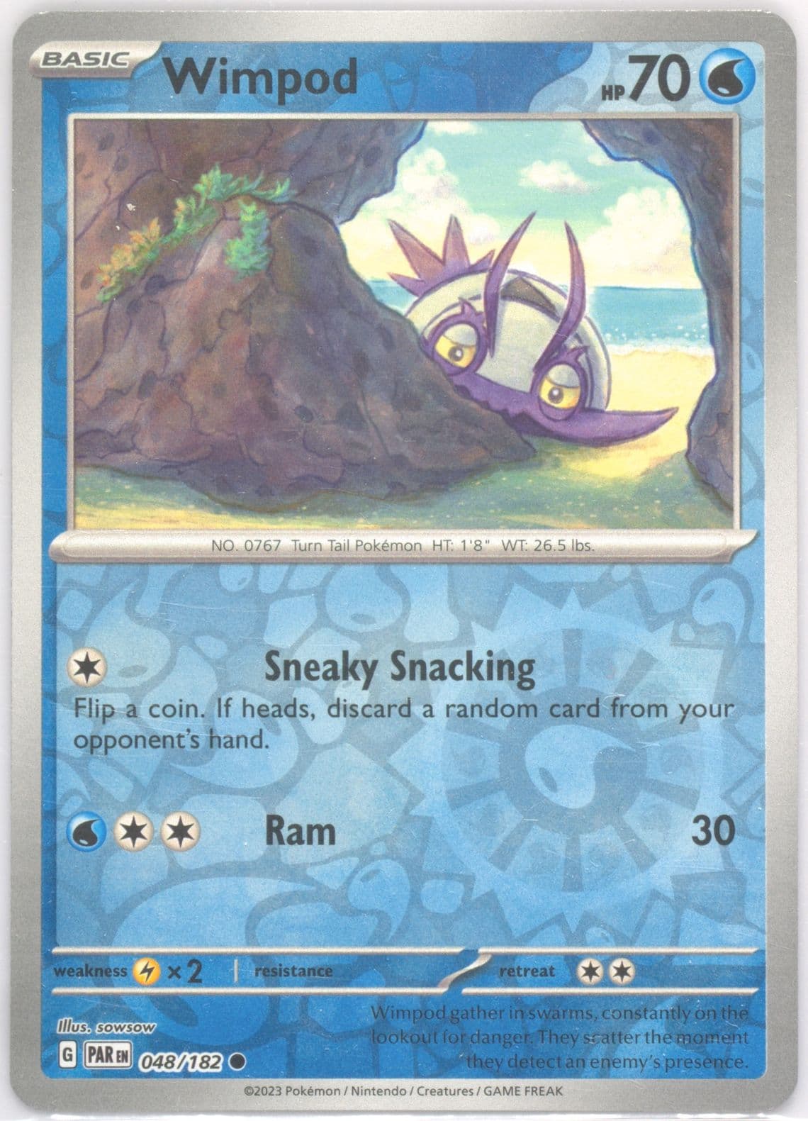 Wimpod Reverse Holo (048) 2023 Pokemon Par EN-Paradox Rift