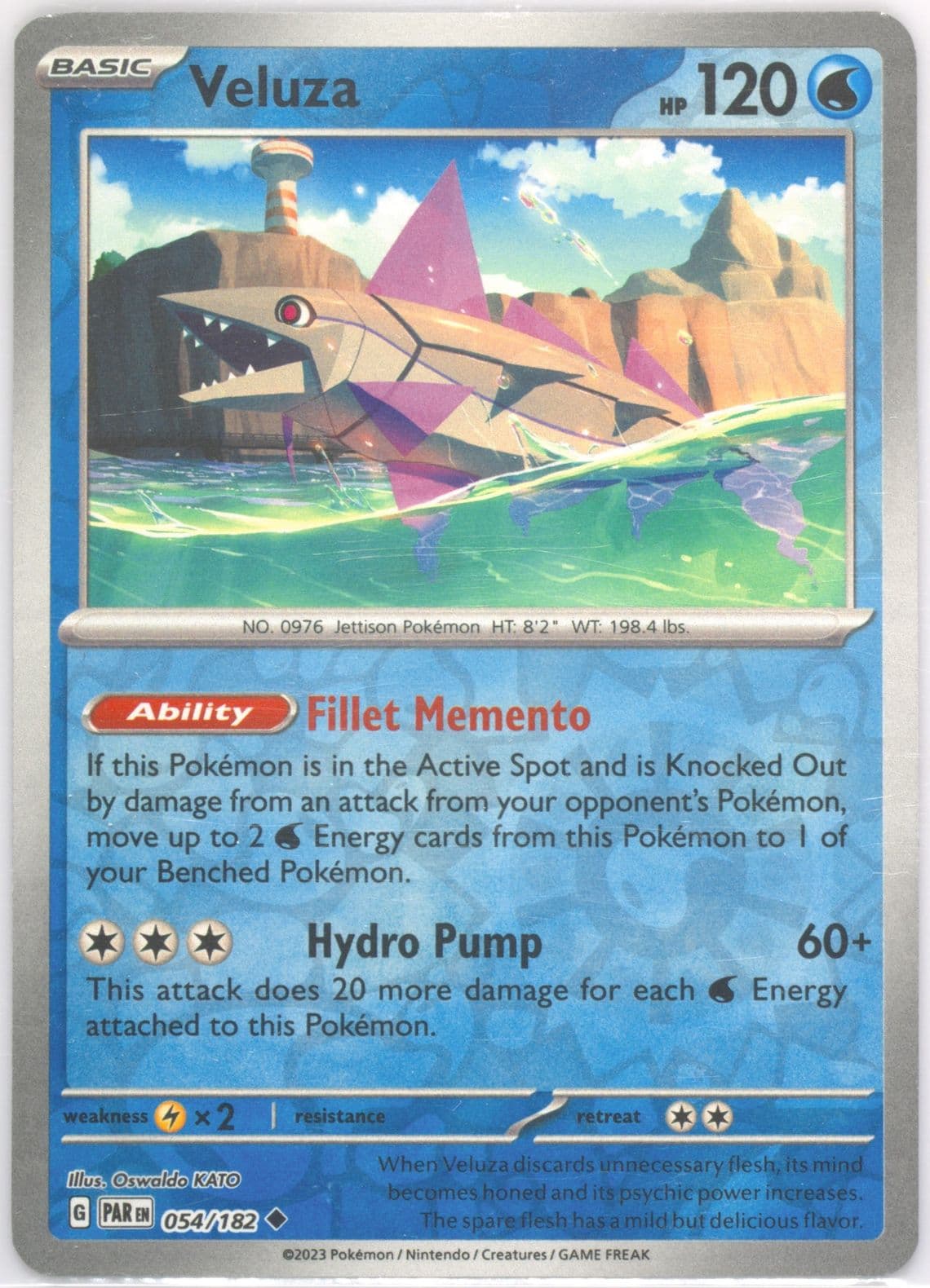 Veluza Reverse Holo (054) 2023 Pokemon Par EN-Paradox Rift