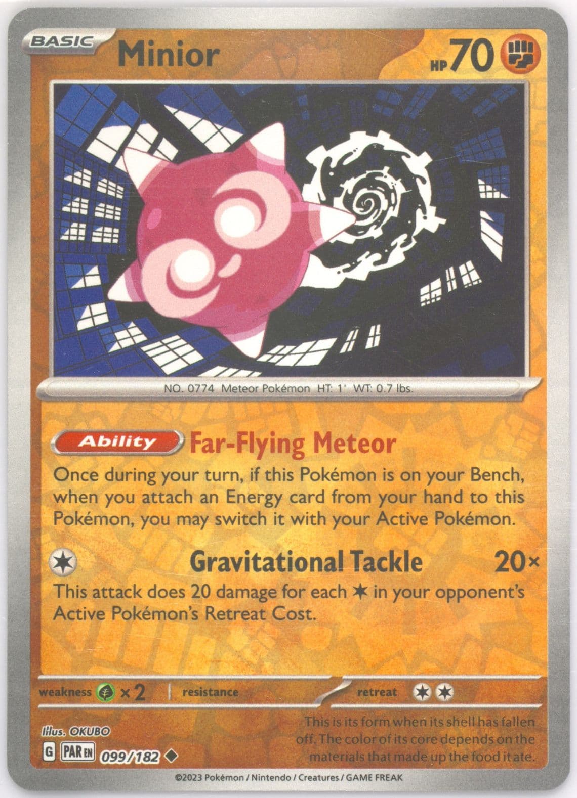 Minior Reverse Holo (099) 2023 Pokemon Par EN-Paradox Rift