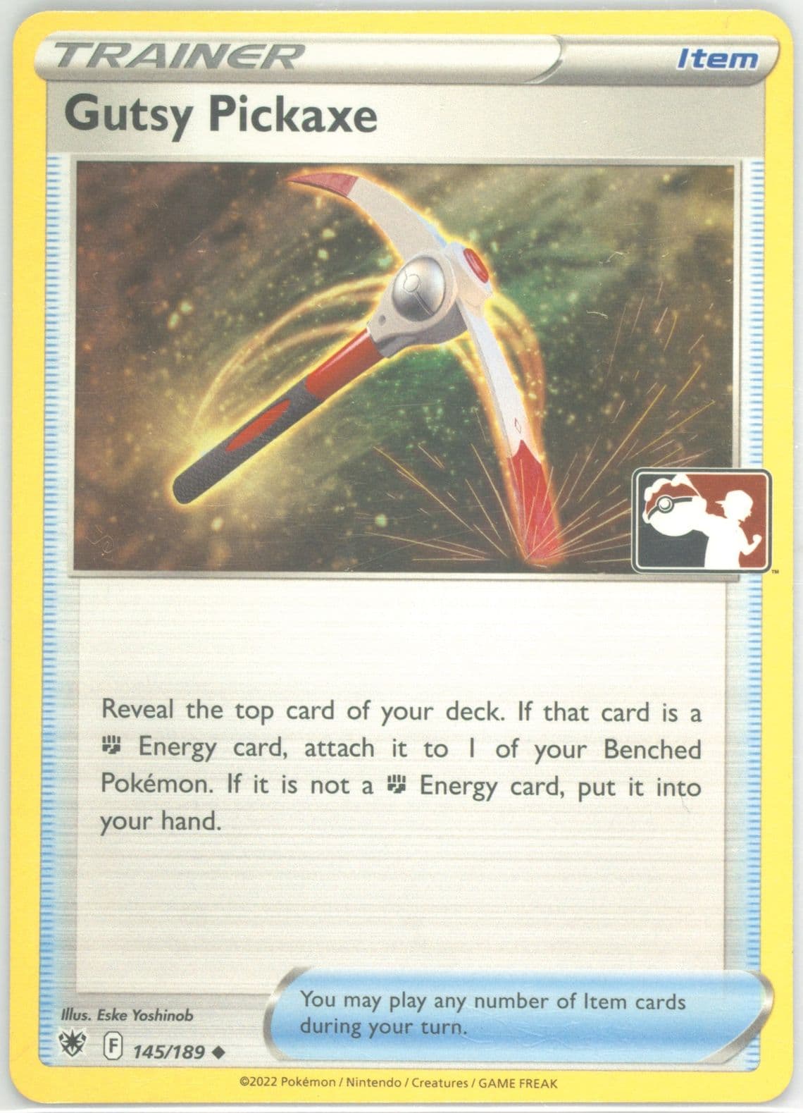 Gutsy Pickaxe Holo (145) 2023 Pokemon Play! Pokemon Prize Pack: Series 3