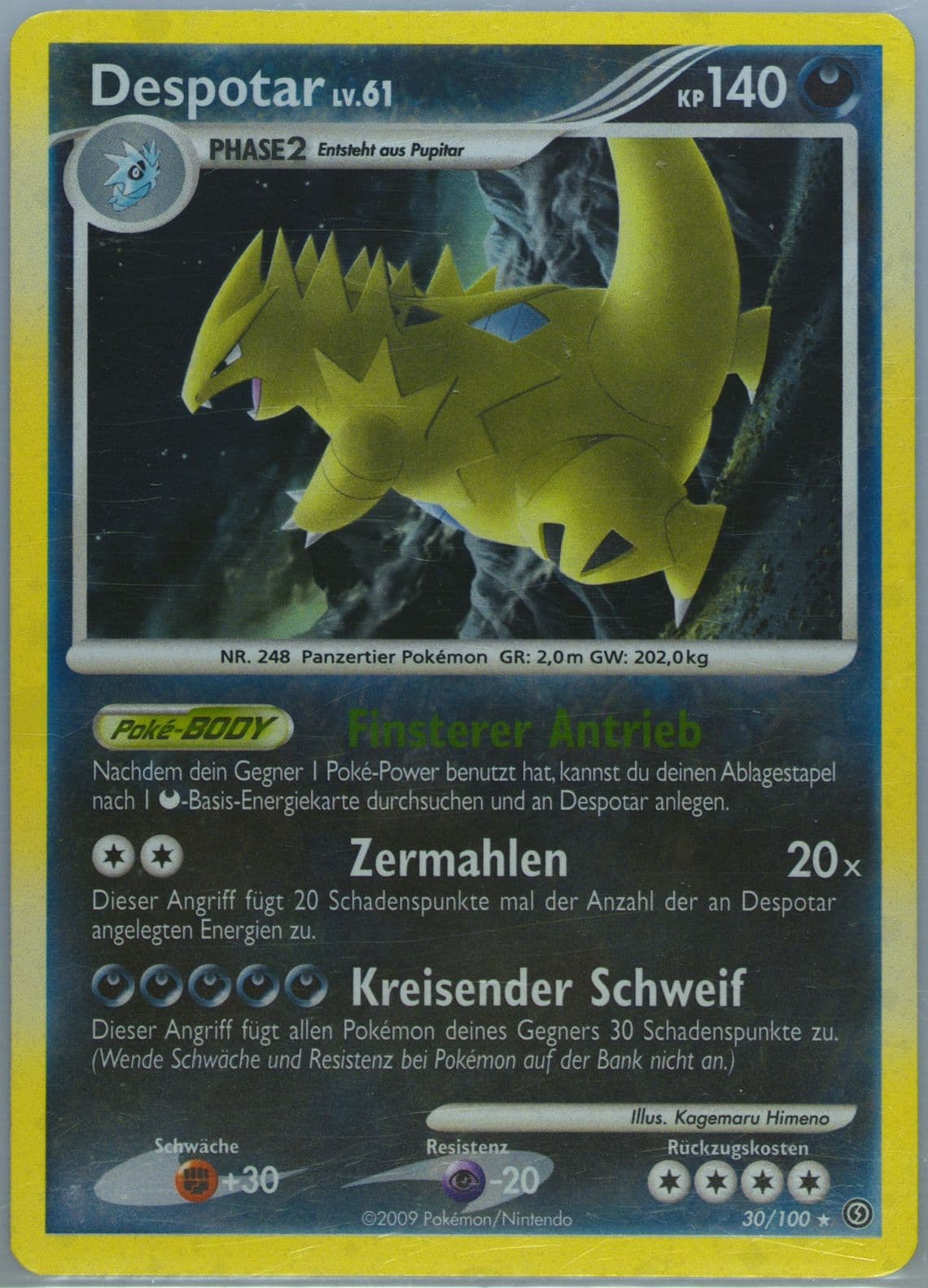 Despotar-Holo Theme Deck (30) 2009 Pokemon German Diamond & Pearl Stormfront