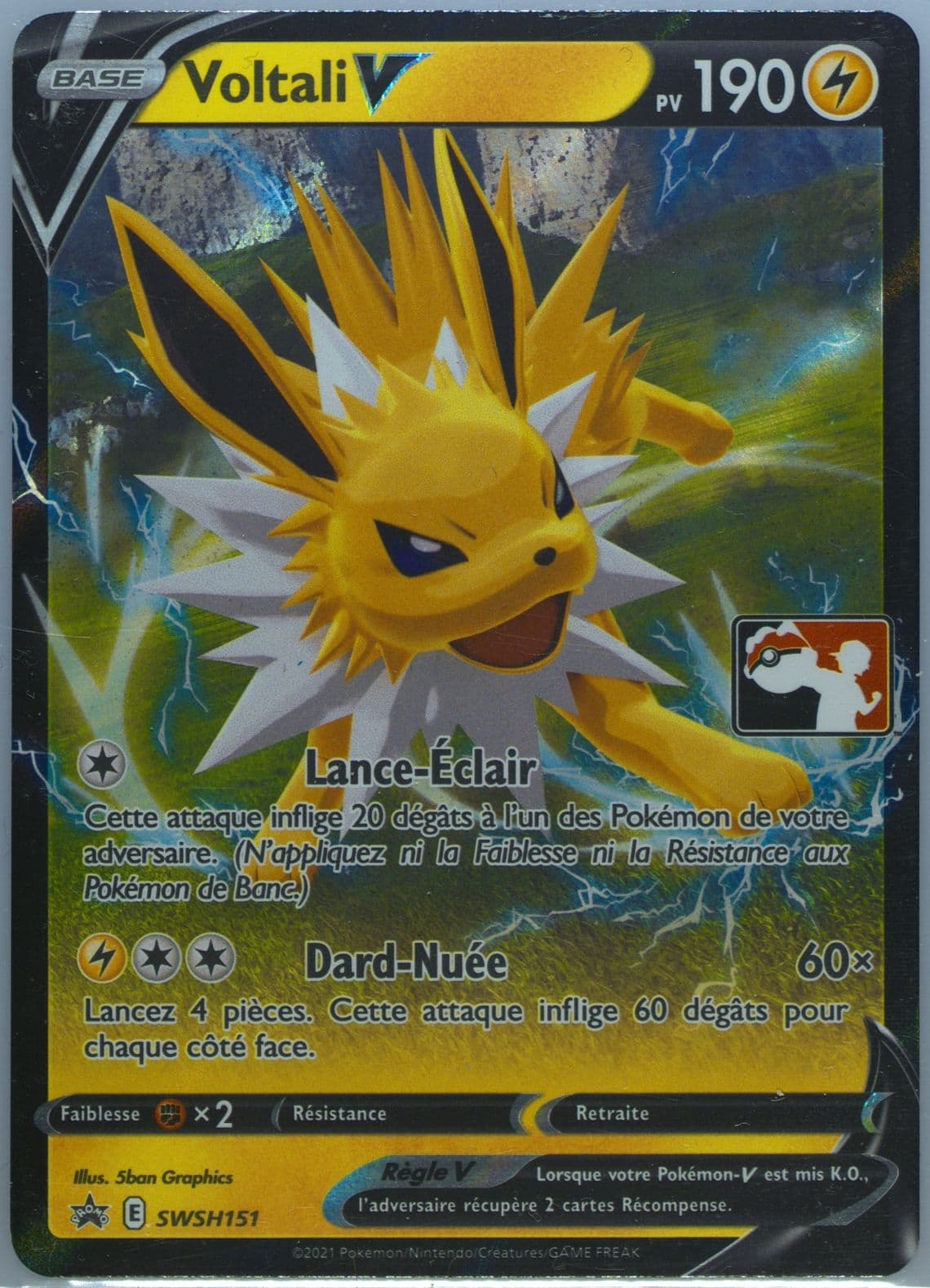 Voltali V French (151) 2022-2023 Pokemon Play! Pokemon Prize Pack