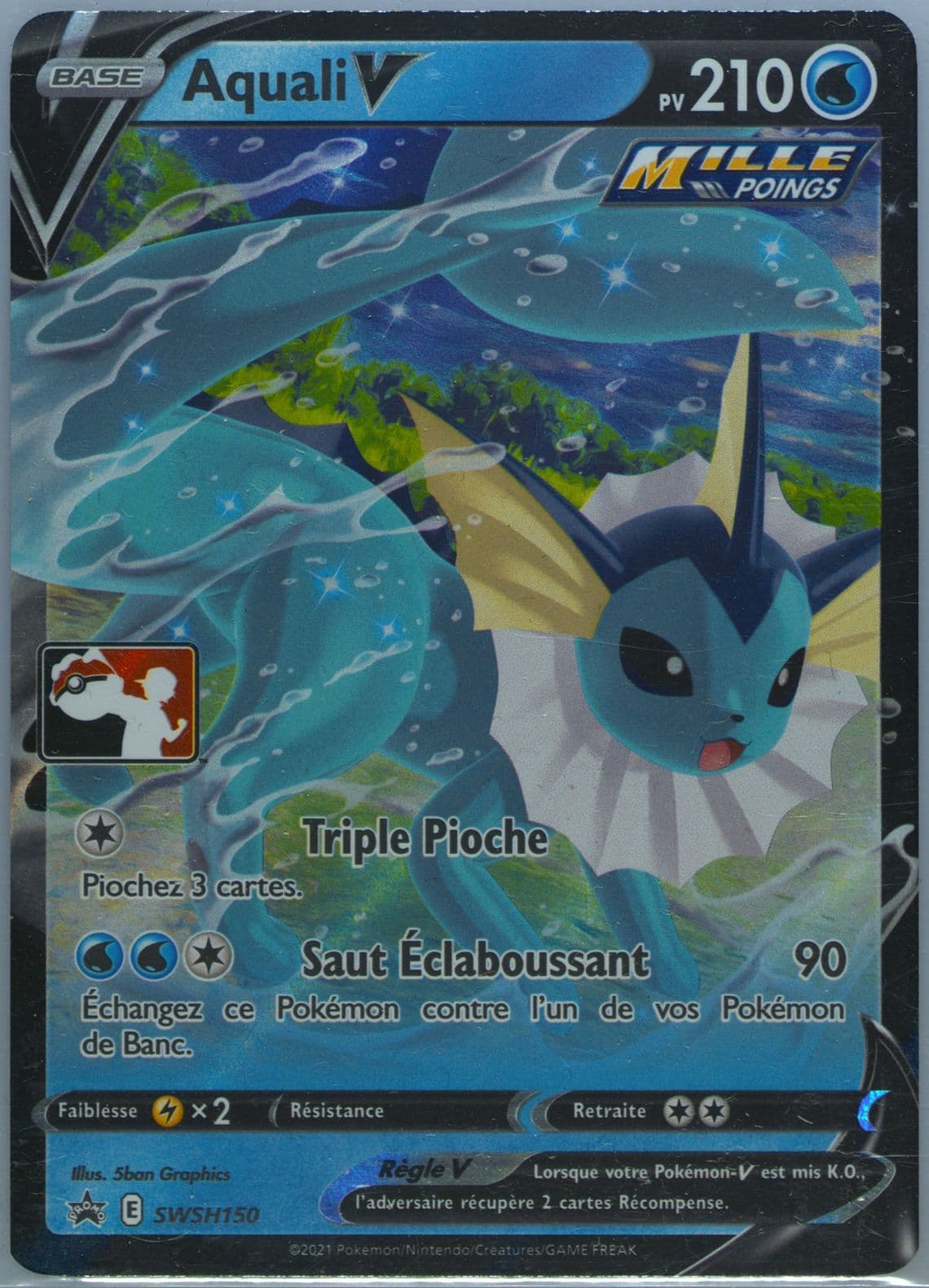 Aquali V French (150) 2022-2023 Pokemon Play! Pokemon Prize Pack