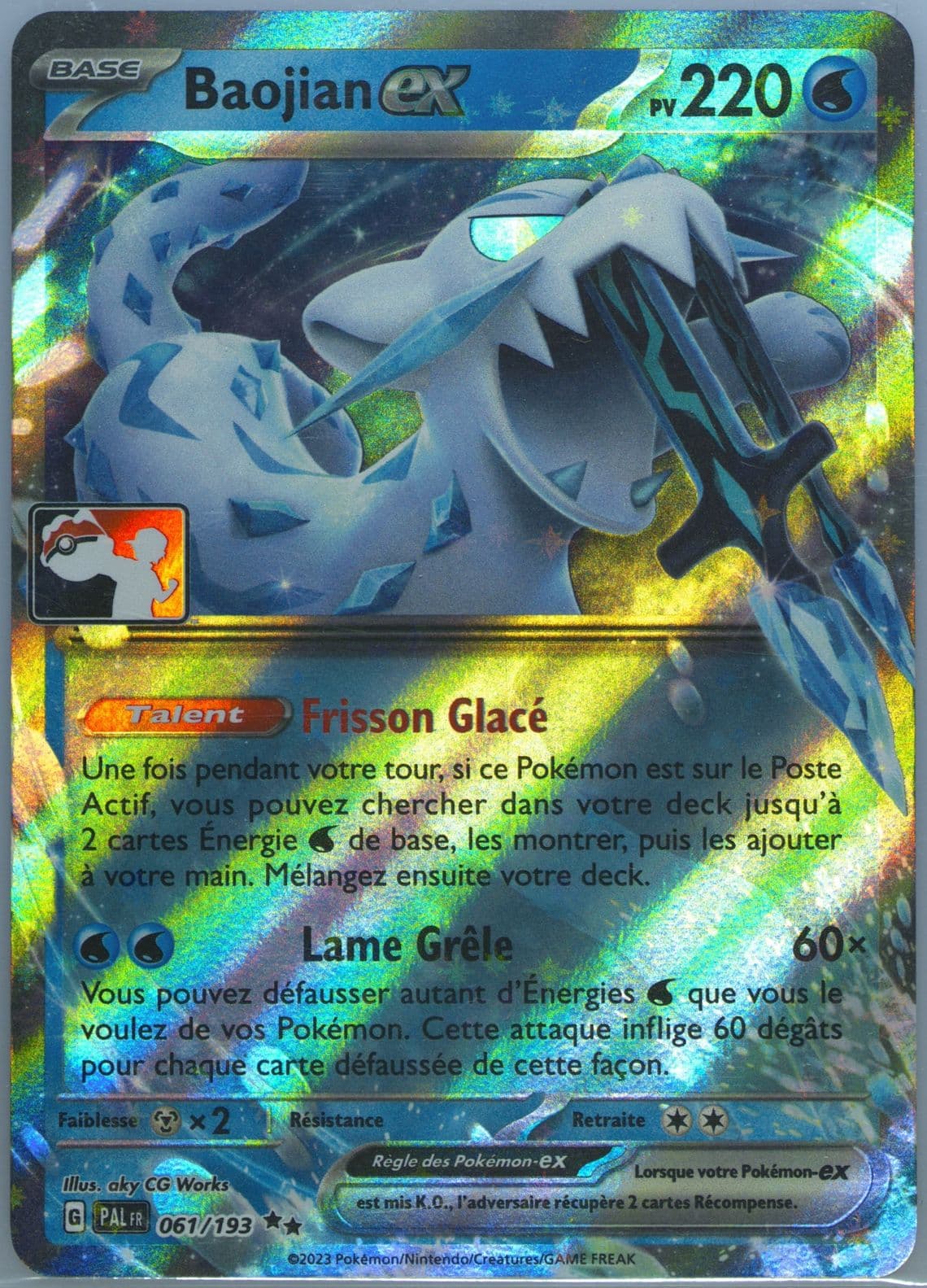 Chien-Pao EX (061) 2024 Pokemon French Play! Pokemon Prize Pack: Series 4