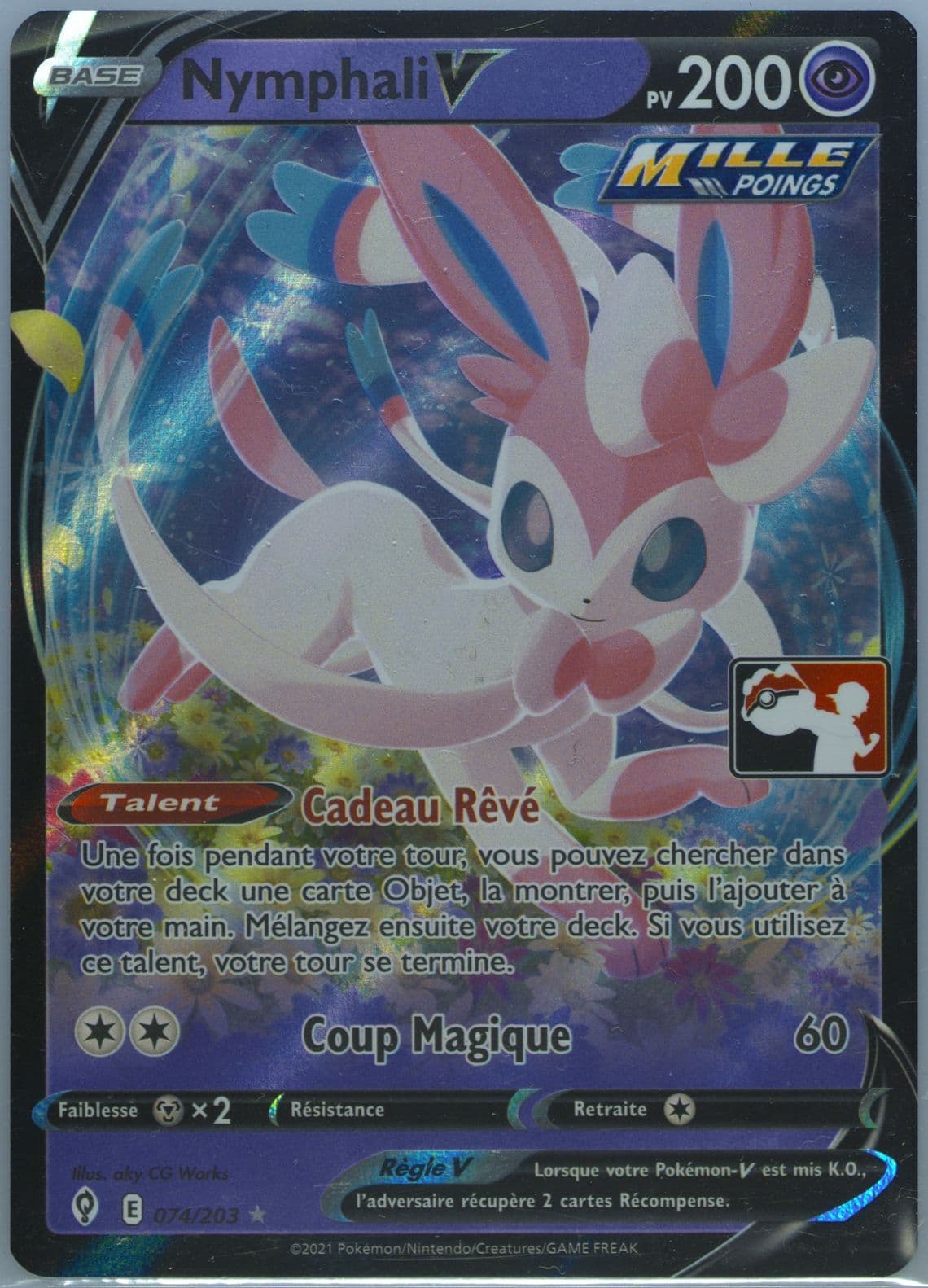Nymphali V French (074) 2022-2023 Pokemon Play! Pokemon Prize Pack